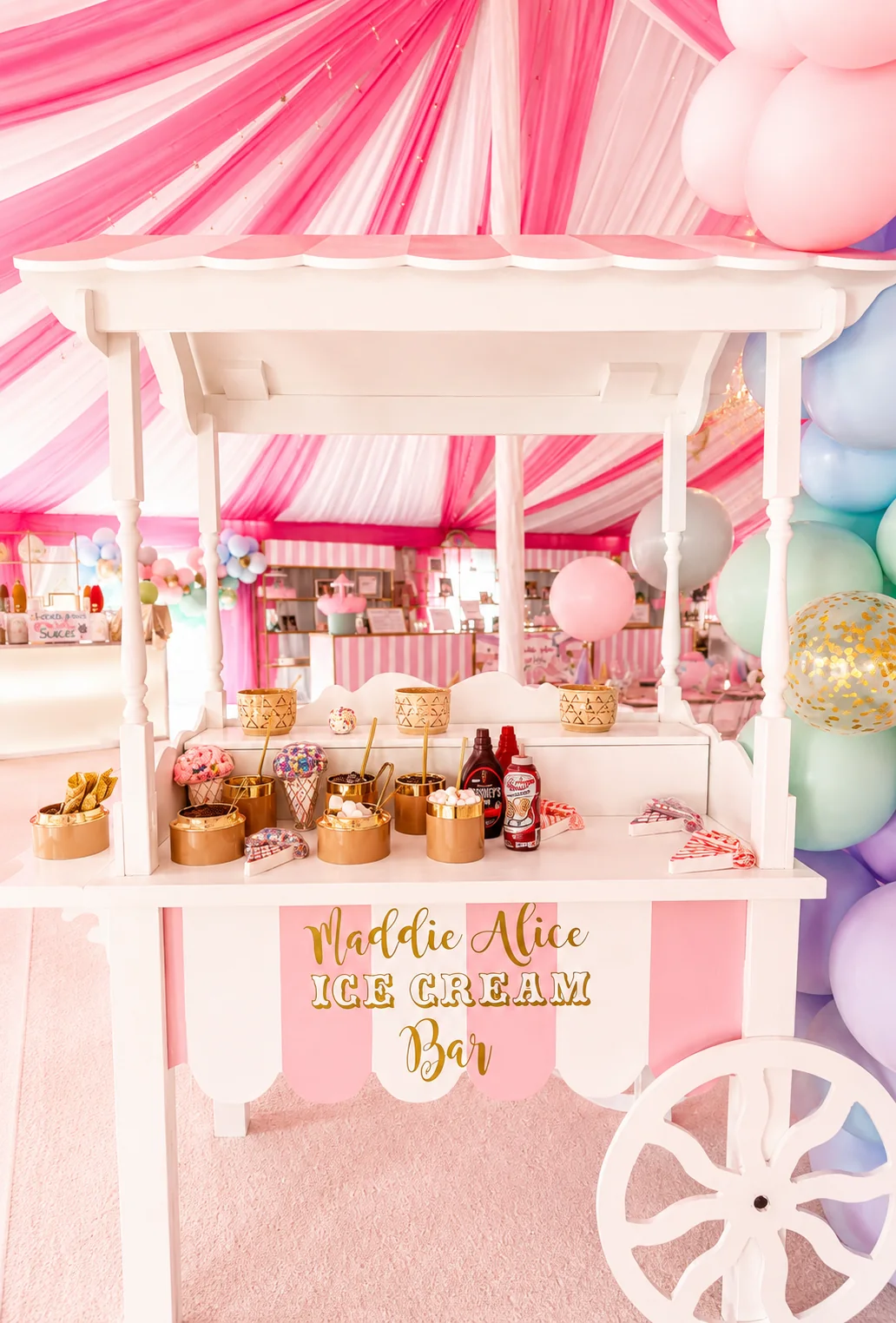 Maddie’s Sweetest Carnival Yet: celebration detail 46 from a Poppin Kids themed birthday in Houston