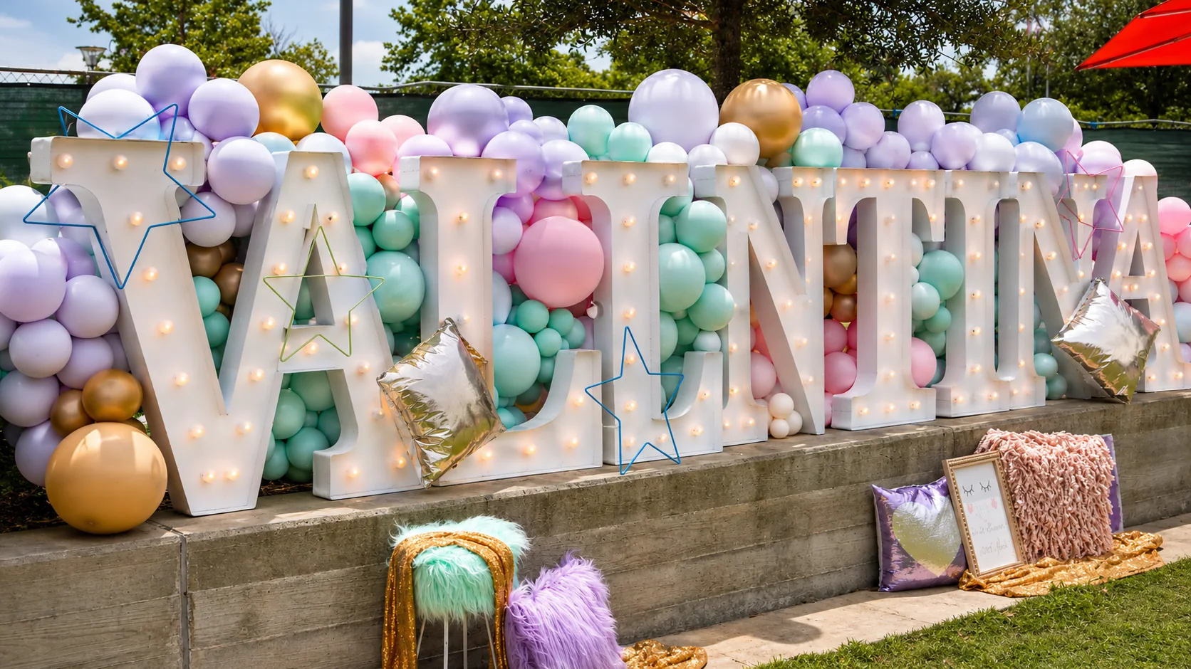 Valentina’s Unicorn Carnival First Birthday: celebration detail 5 from a Poppin Kids birthday party in Houston