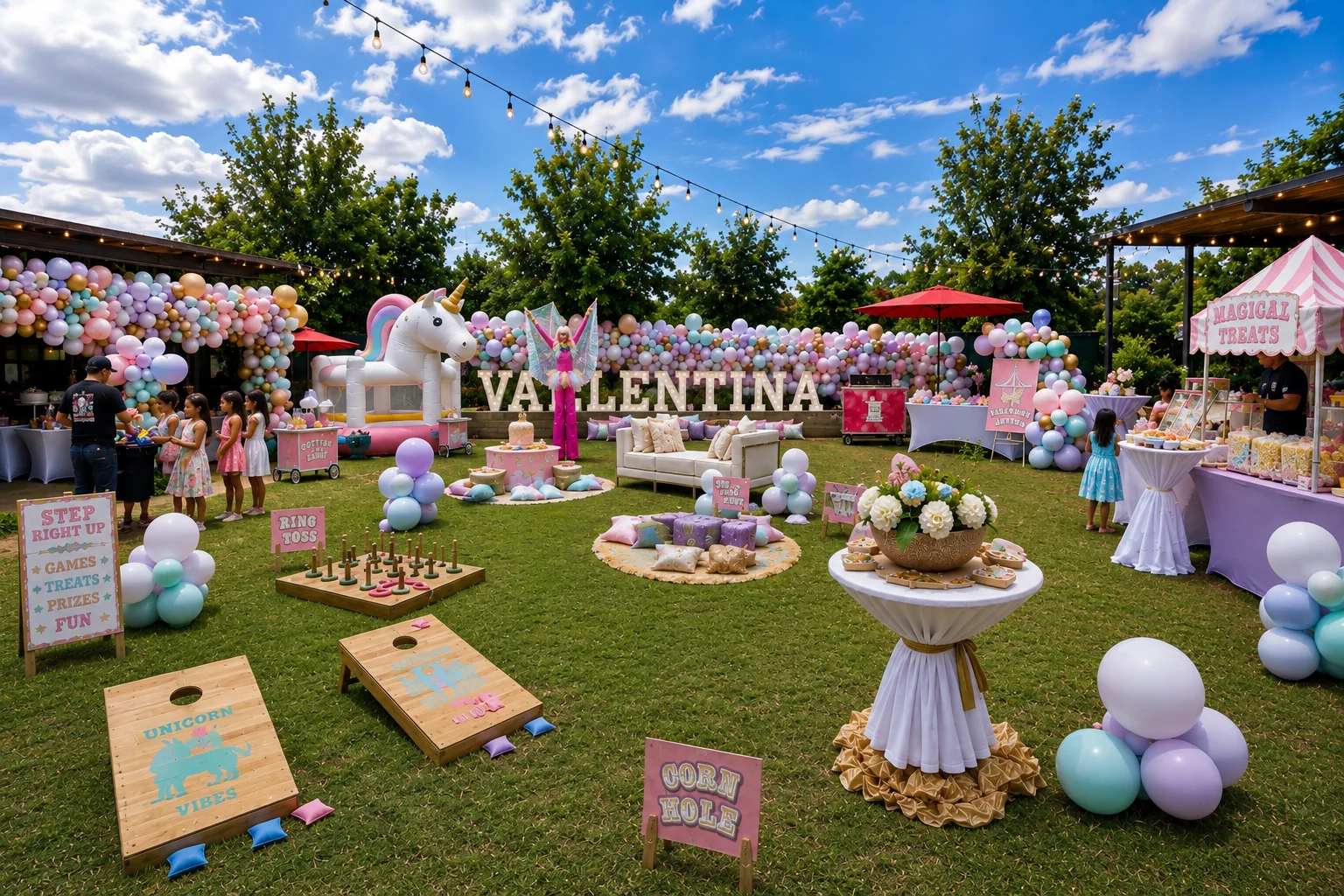 Valentina’s Unicorn Carnival First Birthday: celebration detail 8 from a Poppin Kids birthday party in Houston