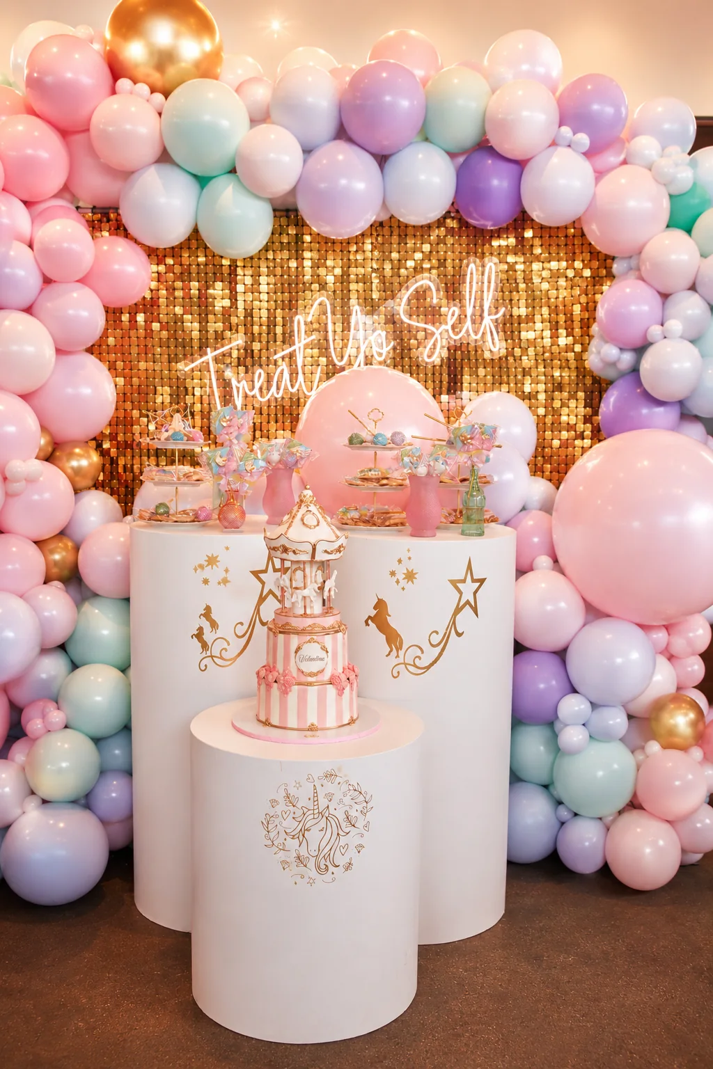 Valentina’s Unicorn Carnival First Birthday: celebration detail 23 from a Poppin Kids birthday party in Houston
