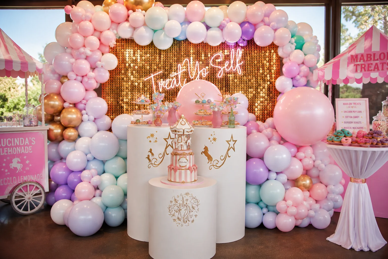 Valentina’s Unicorn Carnival First Birthday: celebration detail 3 from a Poppin Kids birthday party in Houston