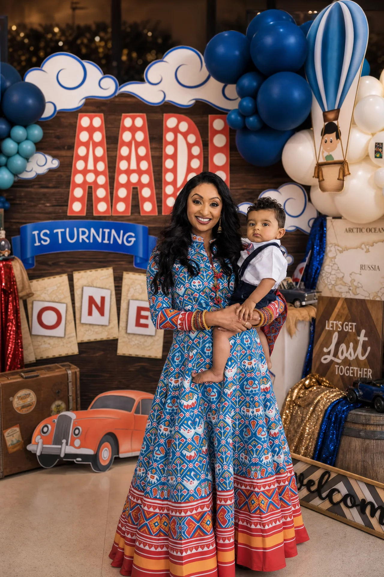 Mother and child portrait from Aadi’s first birthday