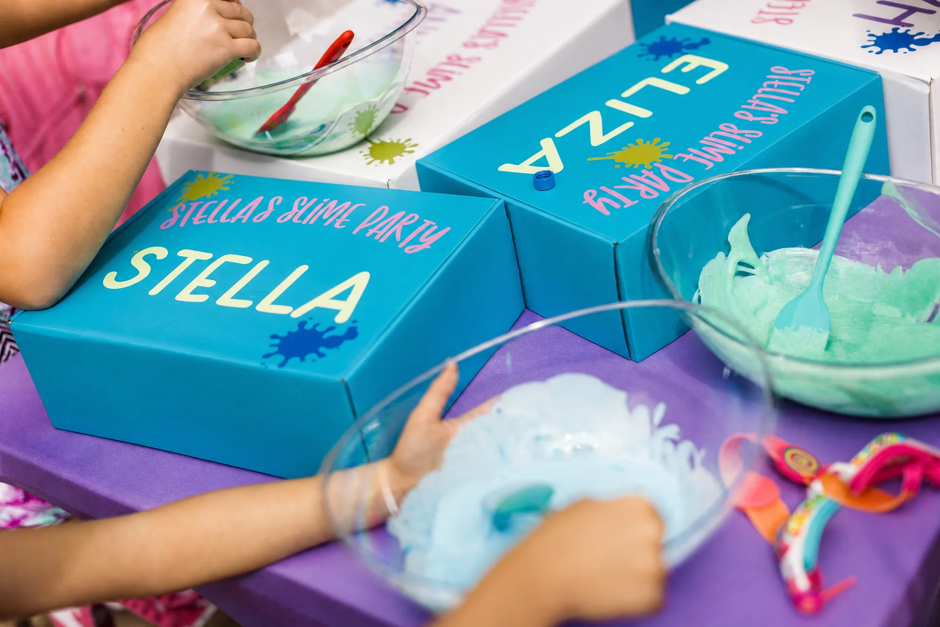 Stella’s Slime Science 7th Birthday Party: celebration detail 7 from a Poppin Kids birthday party in Houston