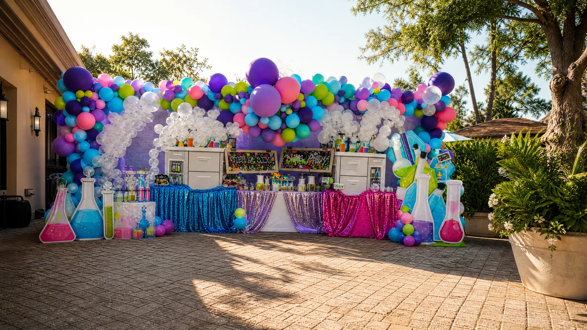 Stella’s Slime Science 7th Birthday Party: celebration detail 10 from a Poppin Kids birthday party in Houston
