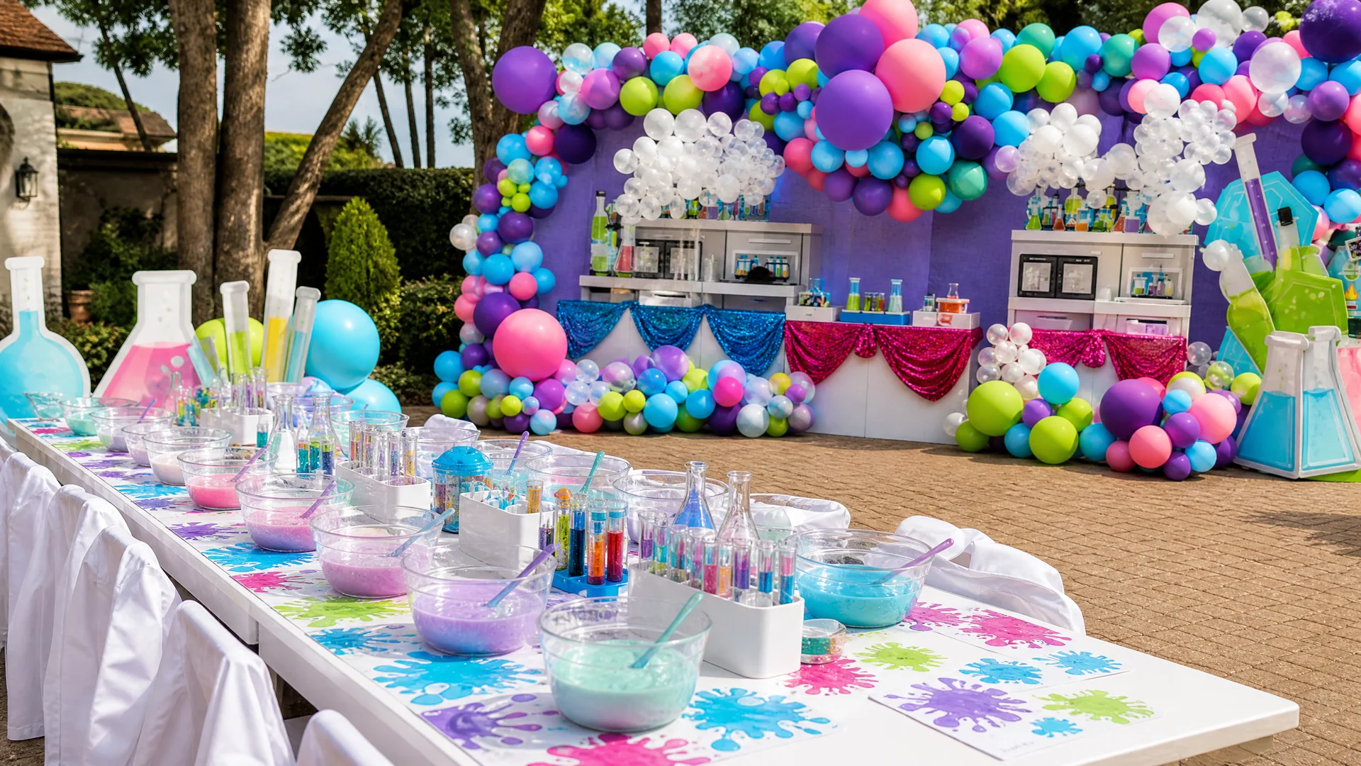 Stella’s Slime Science 7th Birthday Party: celebration detail 11 from a Poppin Kids birthday party in Houston