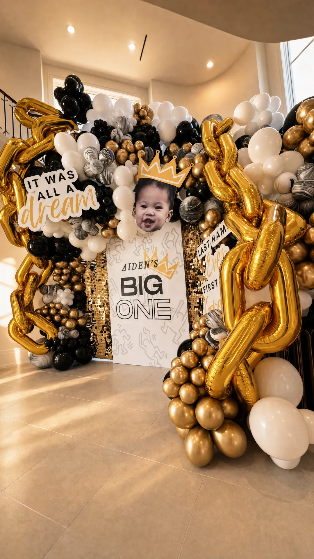Aiden’s BIG ONE First Birthday: celebration detail 1 from a Poppin Kids birthday party in Houston