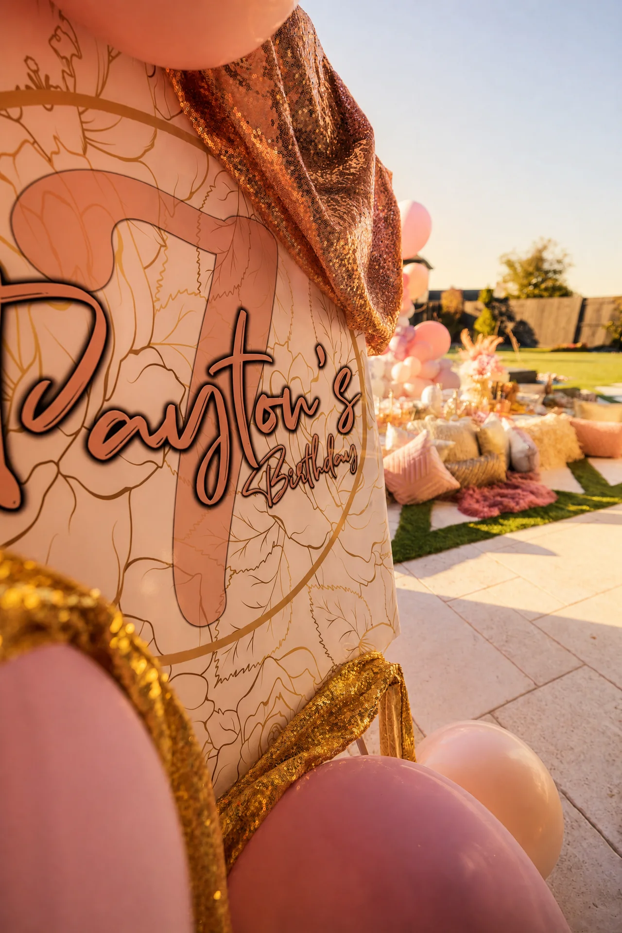 Payton’s Poolside Picnic 7th Birthday: celebration detail 14 from a Poppin Kids birthday party in Houston