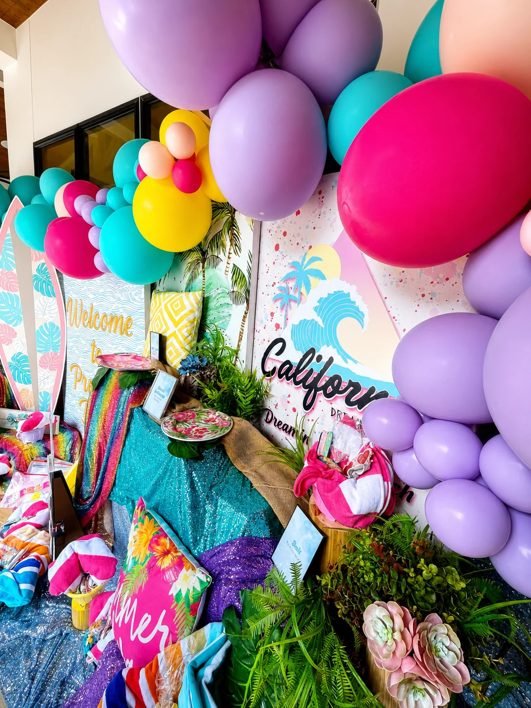Presley’s Beach Bash: celebration detail 7 from a Poppin Kids birthday party in Houston