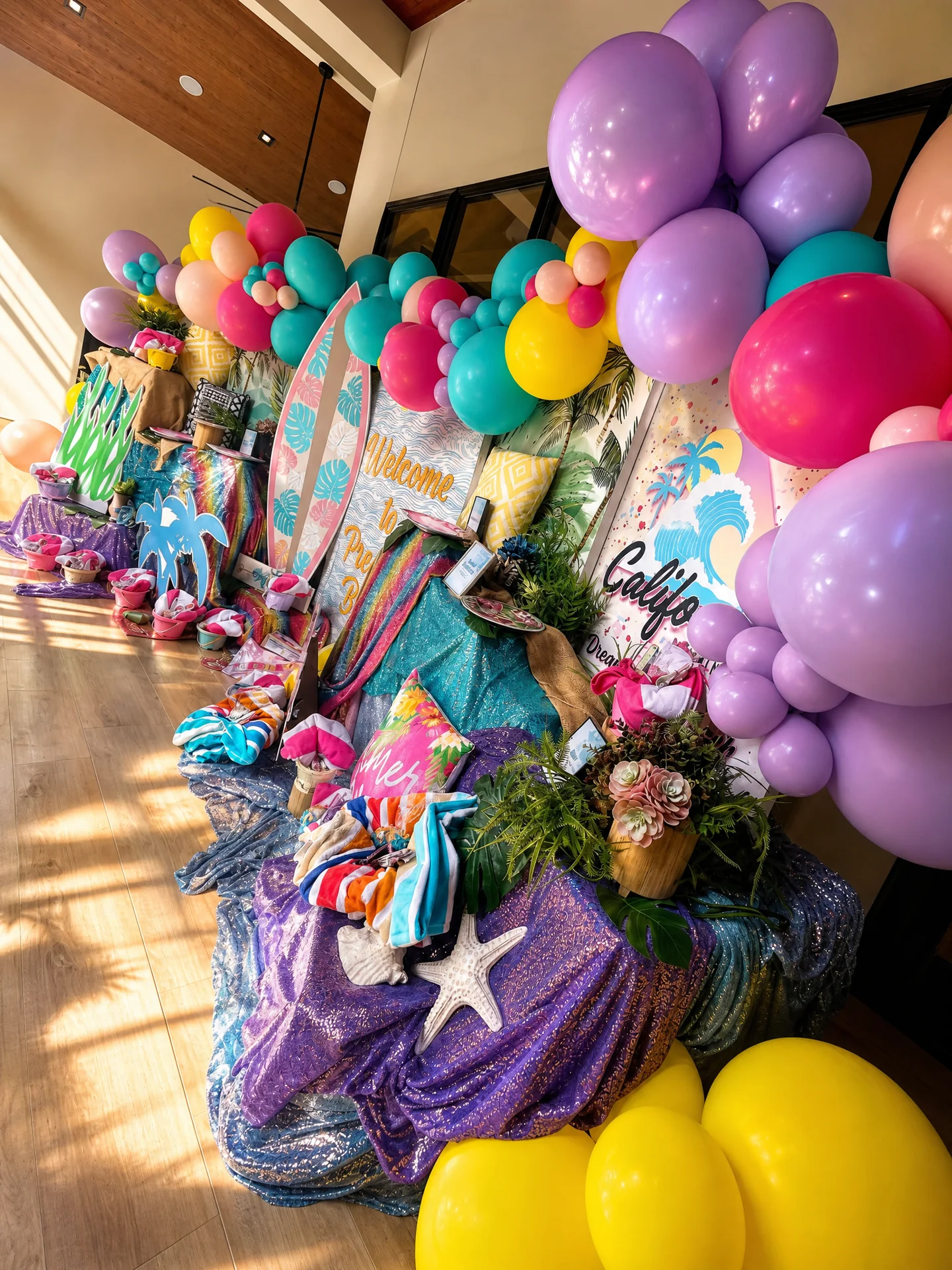 Presley’s Beach Bash: celebration detail 16 from a Poppin Kids birthday party in Houston