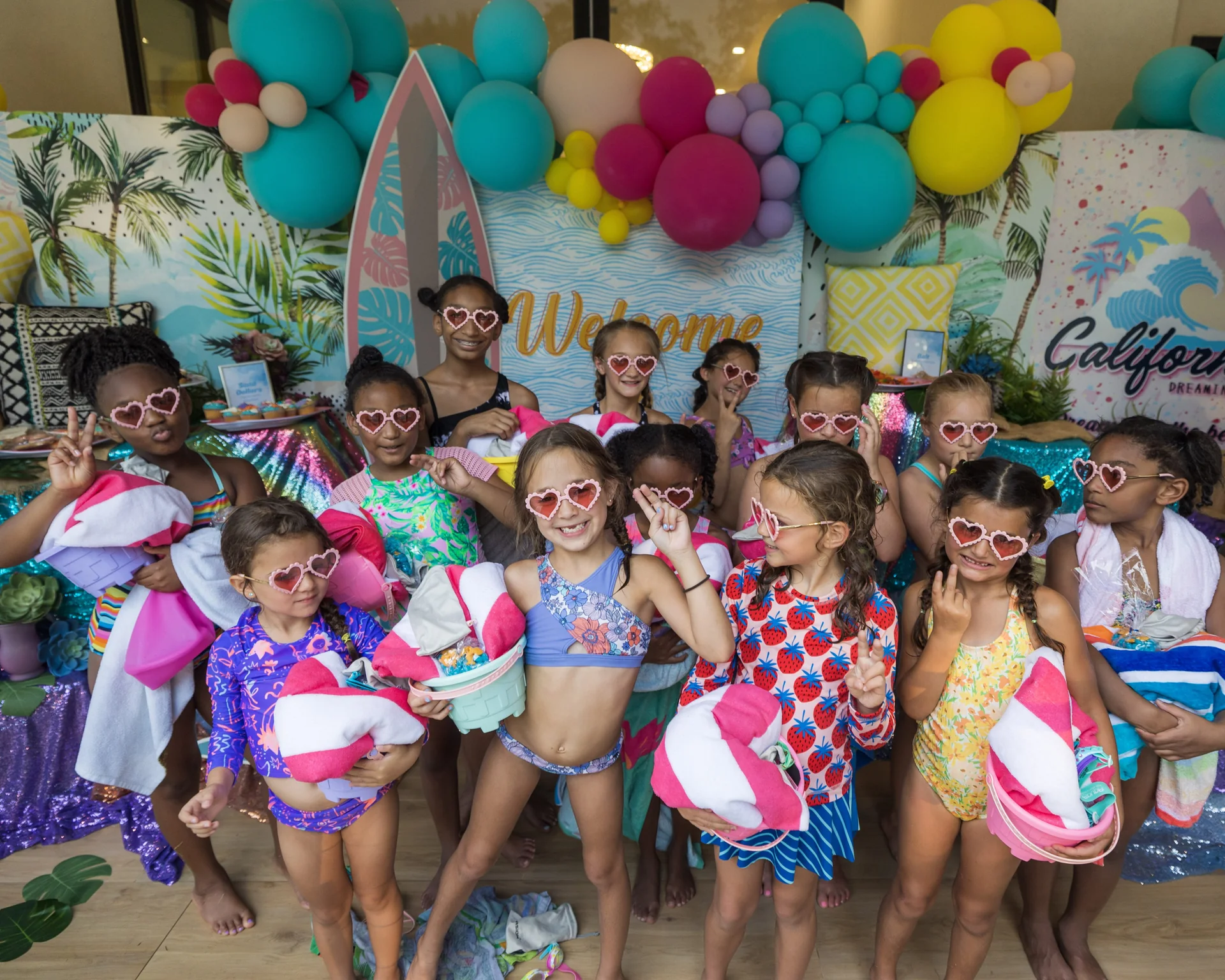 Presley’s Beach Bash: celebration detail 5 from a Poppin Kids birthday party in Houston
