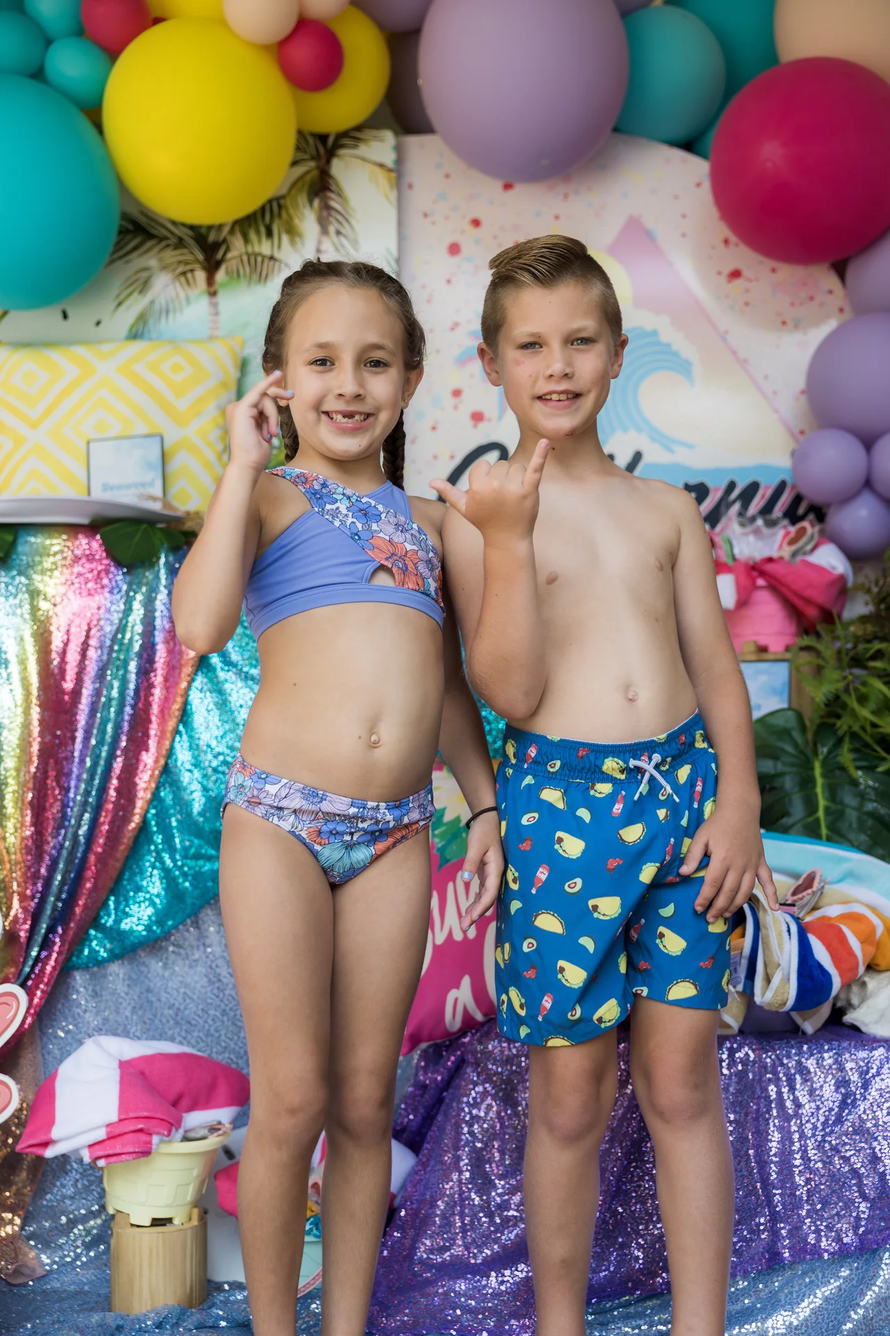 Presley’s Beach Bash: celebration detail 21 from a Poppin Kids birthday party in Houston
