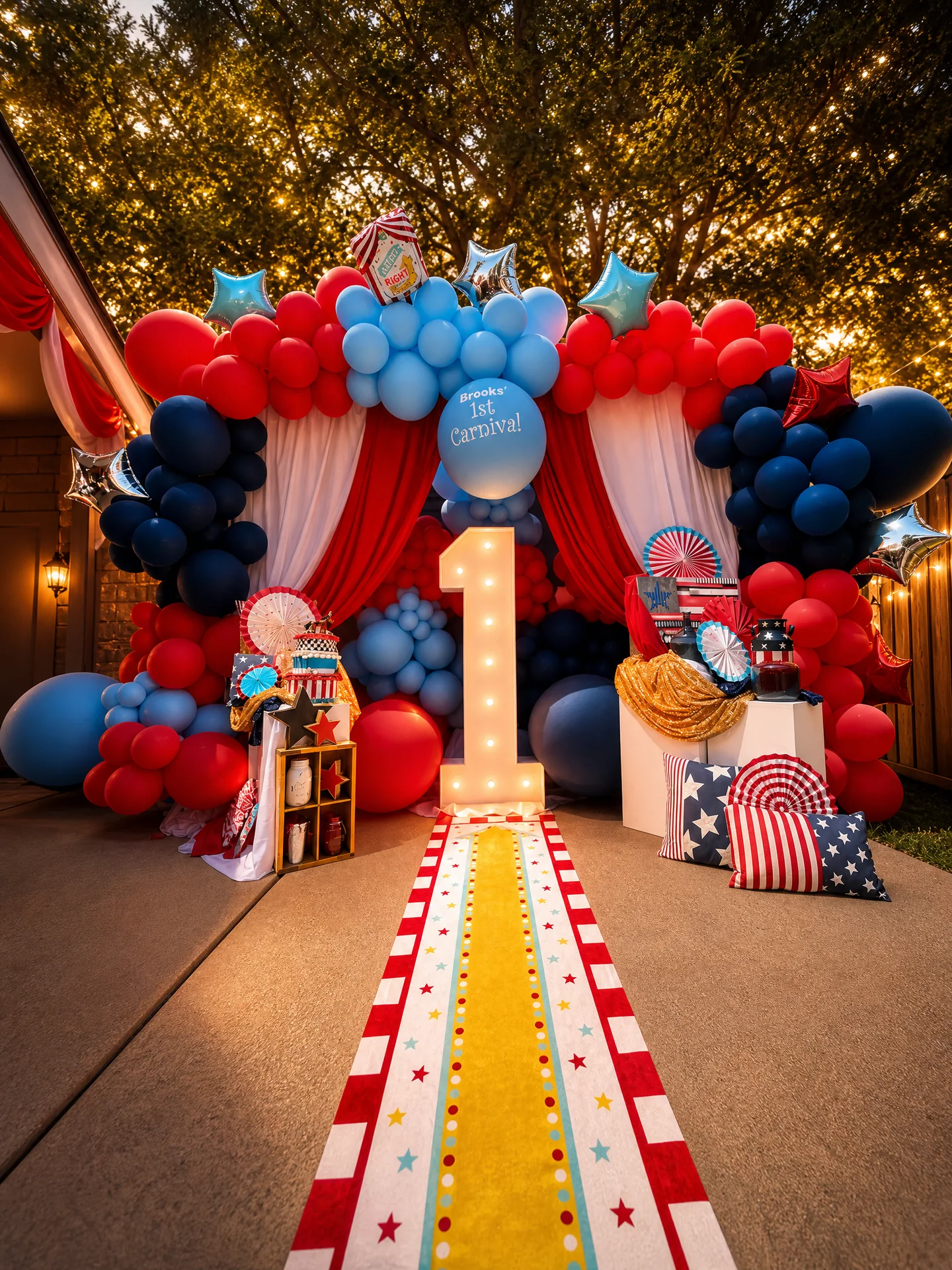 Brooks' Carnival Birthday: 05 carnival home scene