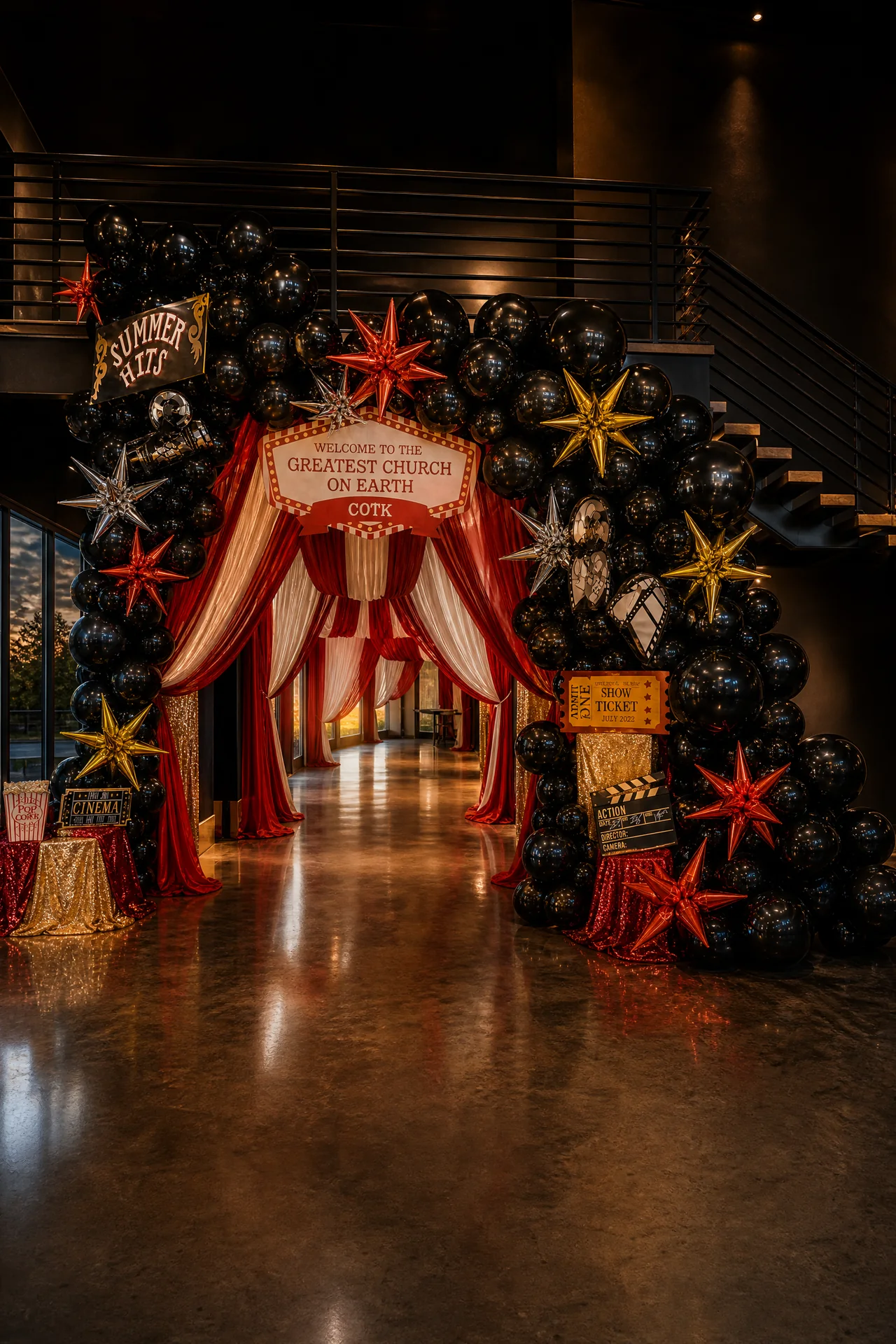 Church of King Carnival Movie Premiere: 12 premiere entrance portrait
