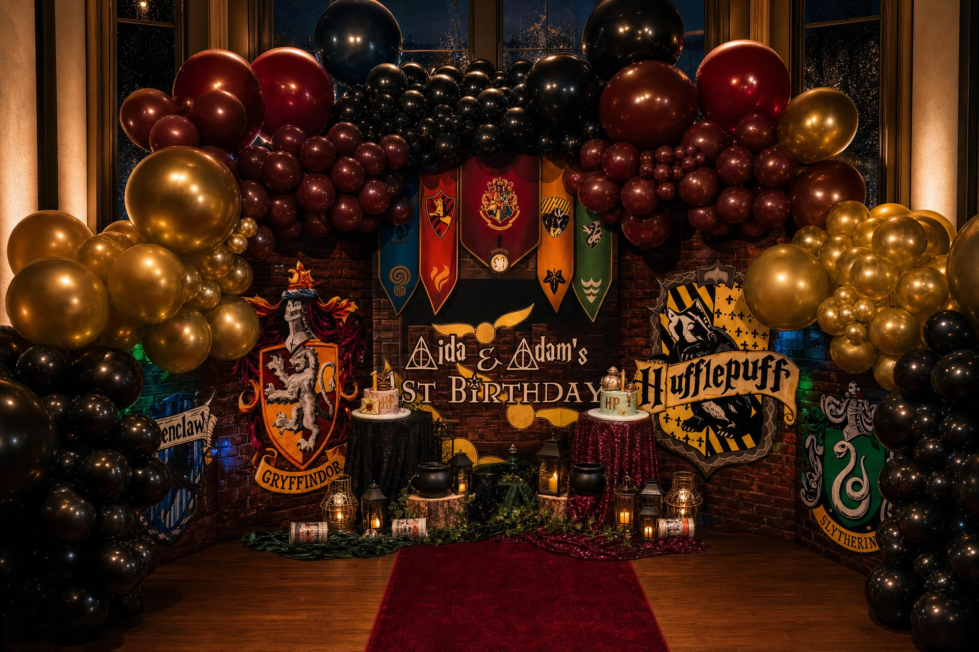 Harry Potter First Birthday Party: highlighted party detail 1 from a Poppin Kids themed birthday in Houston