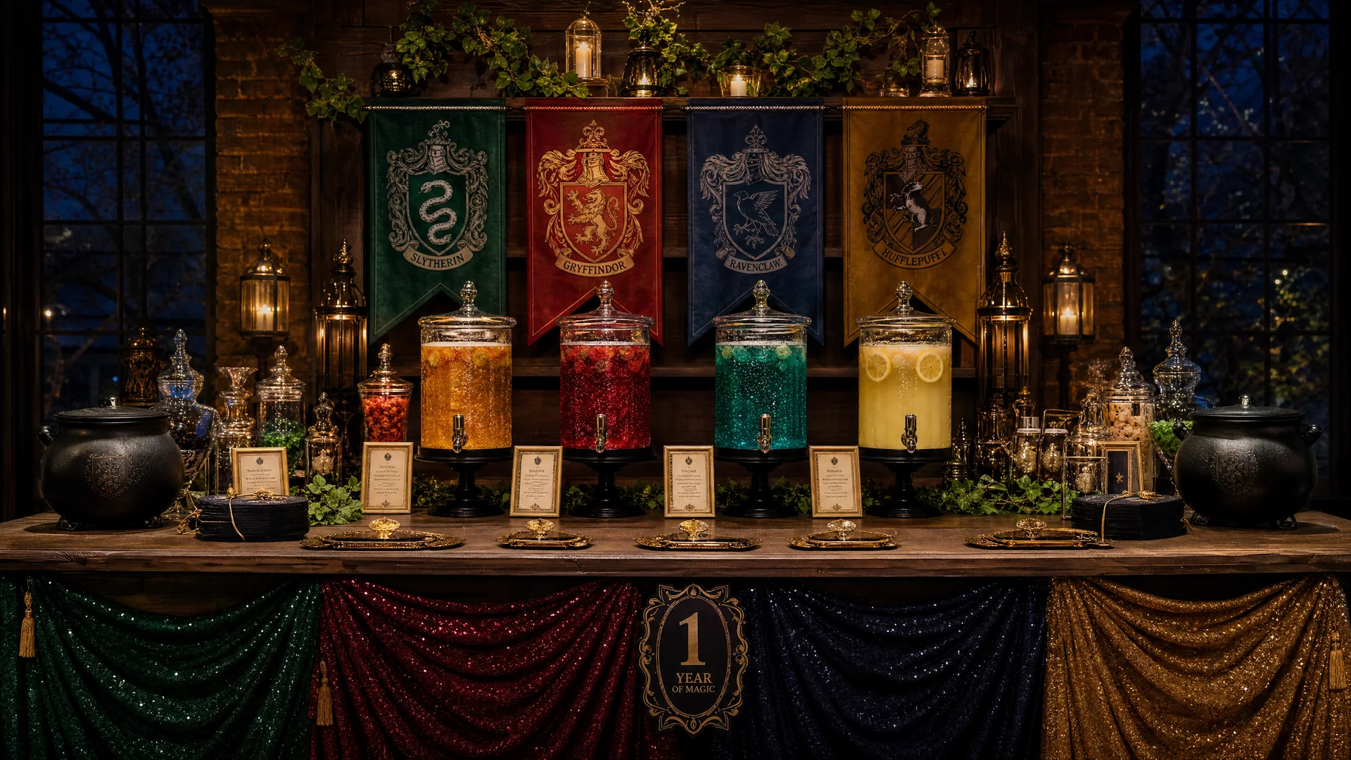 Harry Potter First Birthday Party: celebration detail 1 from a Poppin Kids themed birthday in Houston