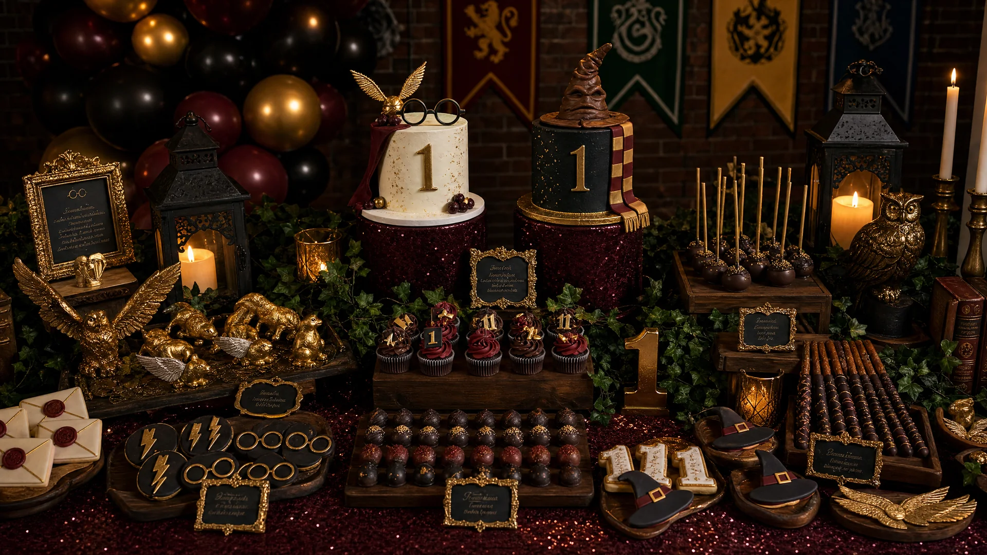 Harry Potter First Birthday Party: celebration detail 2 from a Poppin Kids themed birthday in Houston