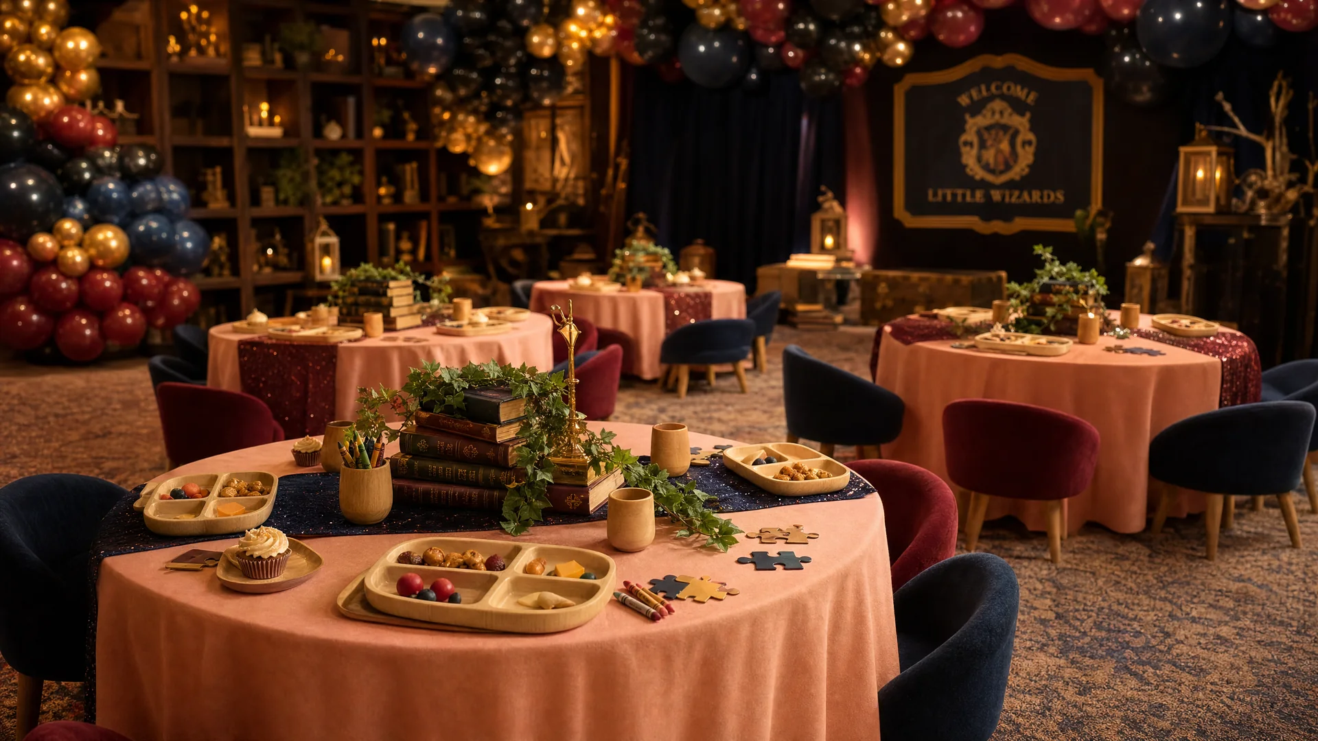 Aida & Adam's Harry Potter Birthday: KIDS 02 toddler dining tables