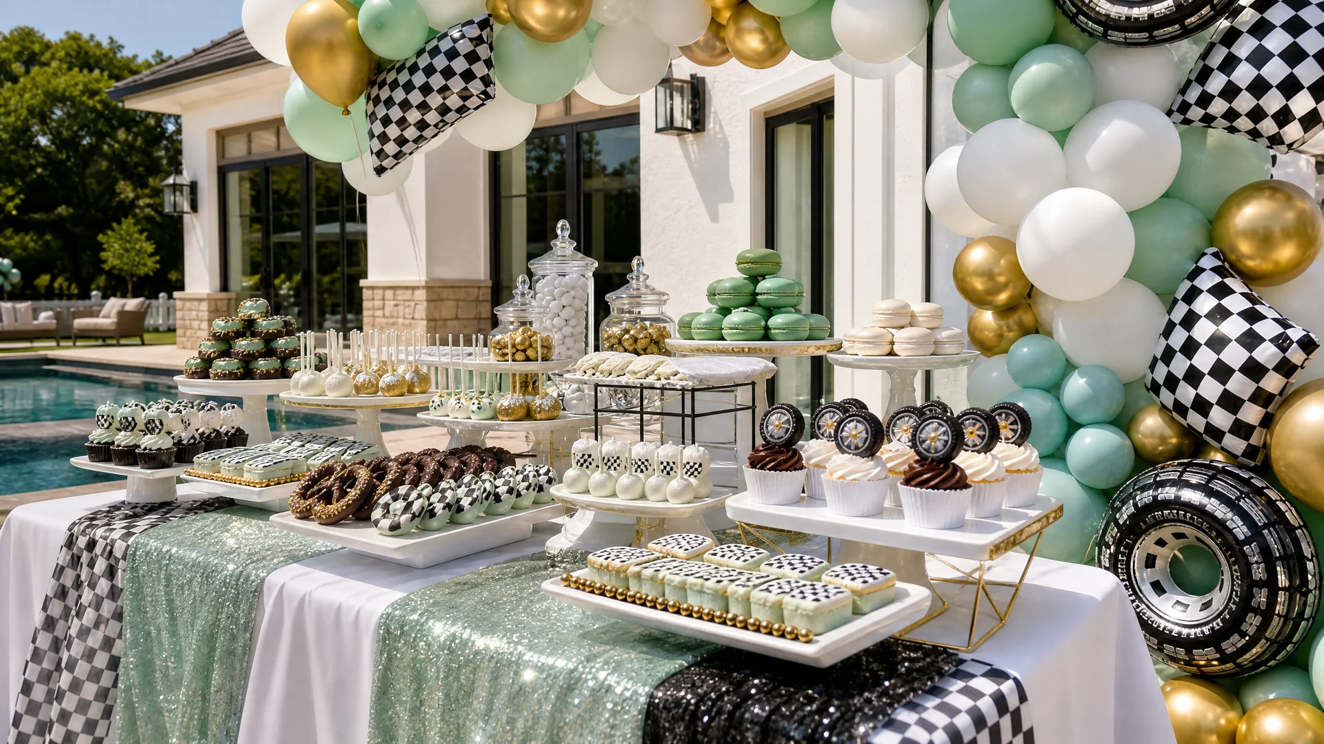 Lucas's Fast One: highlighted party detail 1 from a Poppin Kids first birthday in Houston