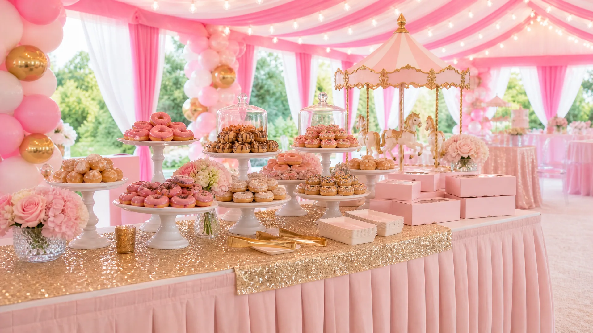 Maddie’s Sweetest Carnival Yet: celebration detail 2 from a Poppin Kids themed birthday in Houston