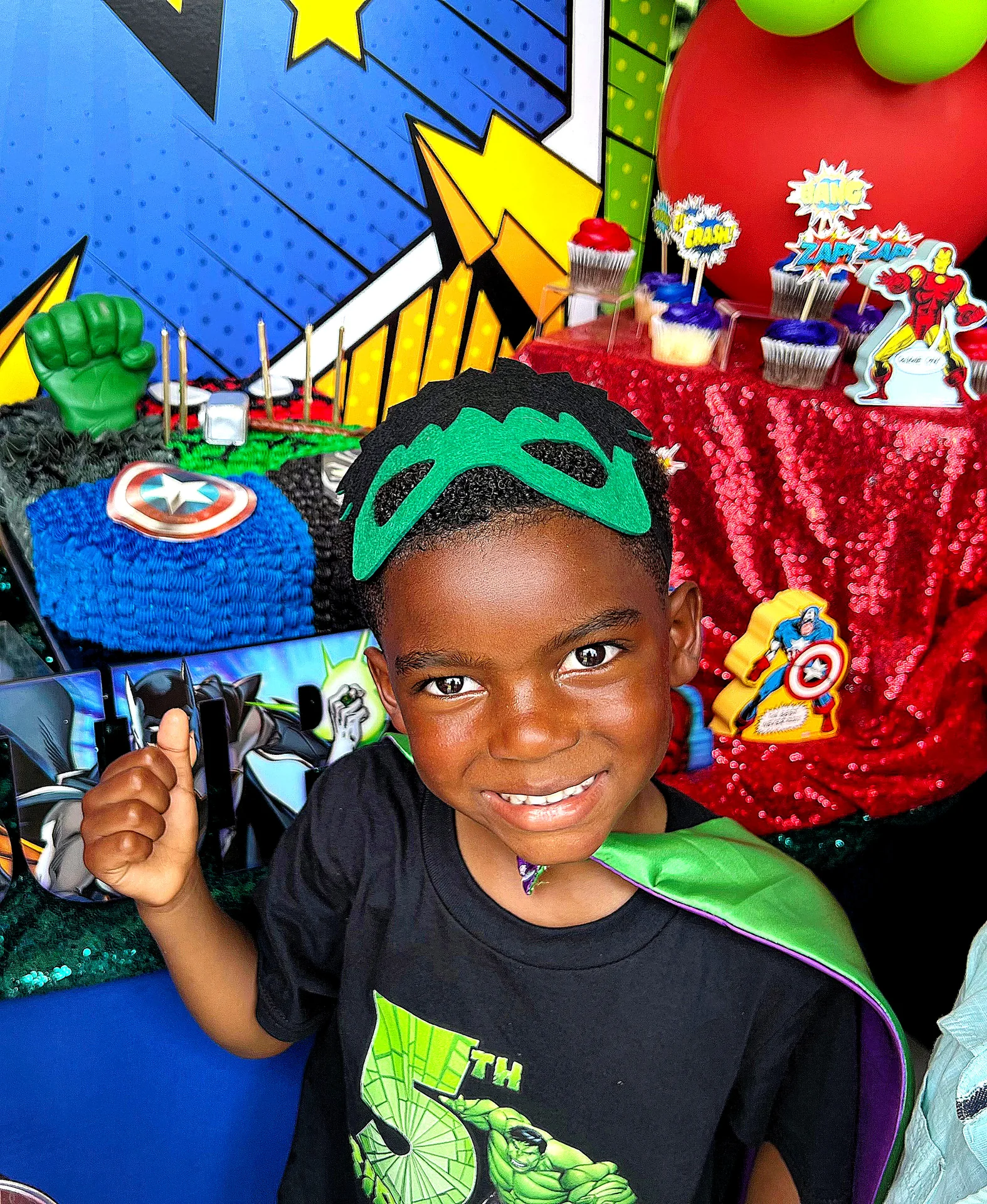 Maxwell’s 5th Superhero Birthday Party: celebration detail 11 from a Poppin Kids 5th birthday in Memorial City