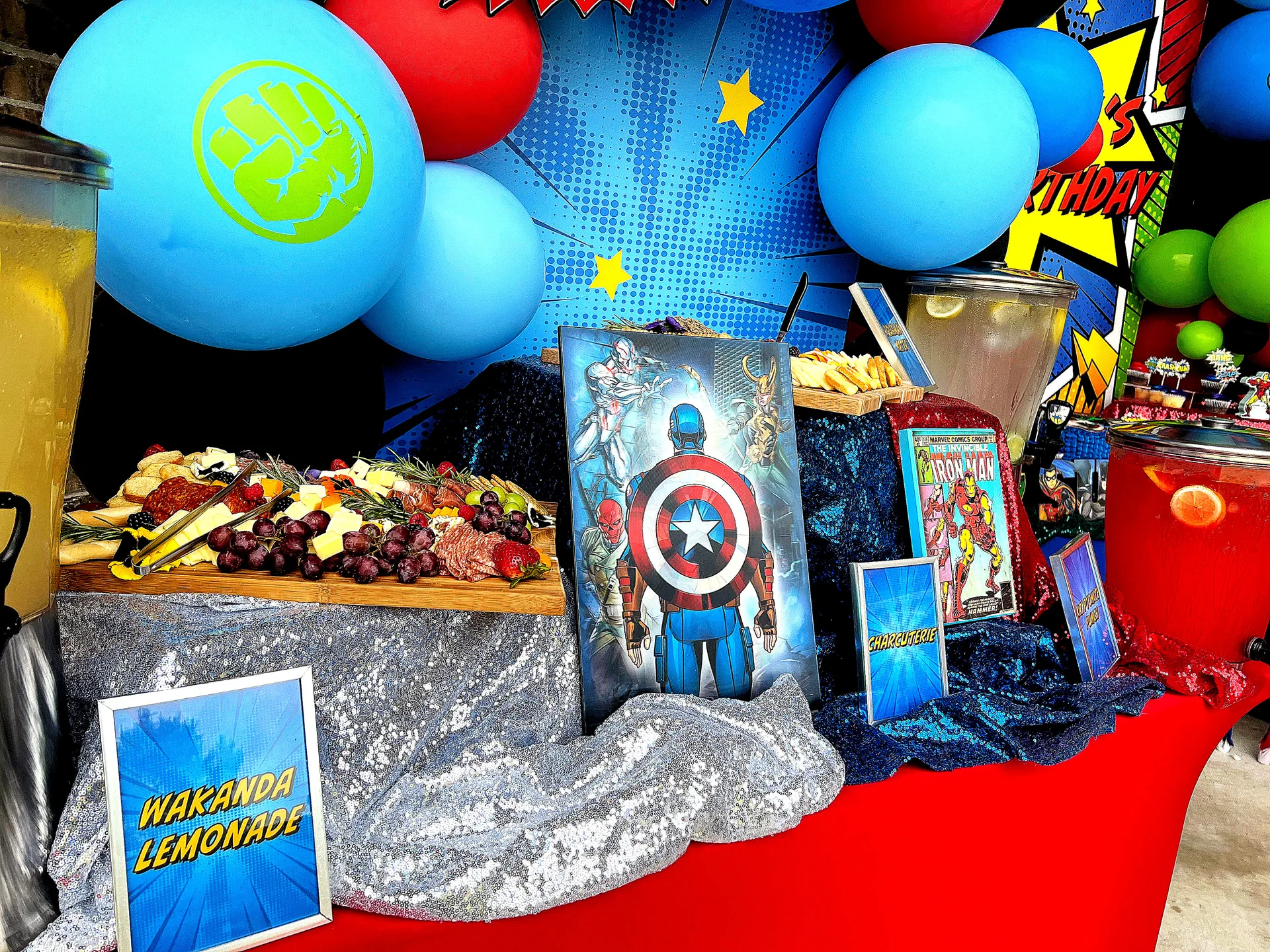 Maxwell’s 5th Superhero Birthday Party: celebration detail 3 from a Poppin Kids 5th birthday in Memorial City