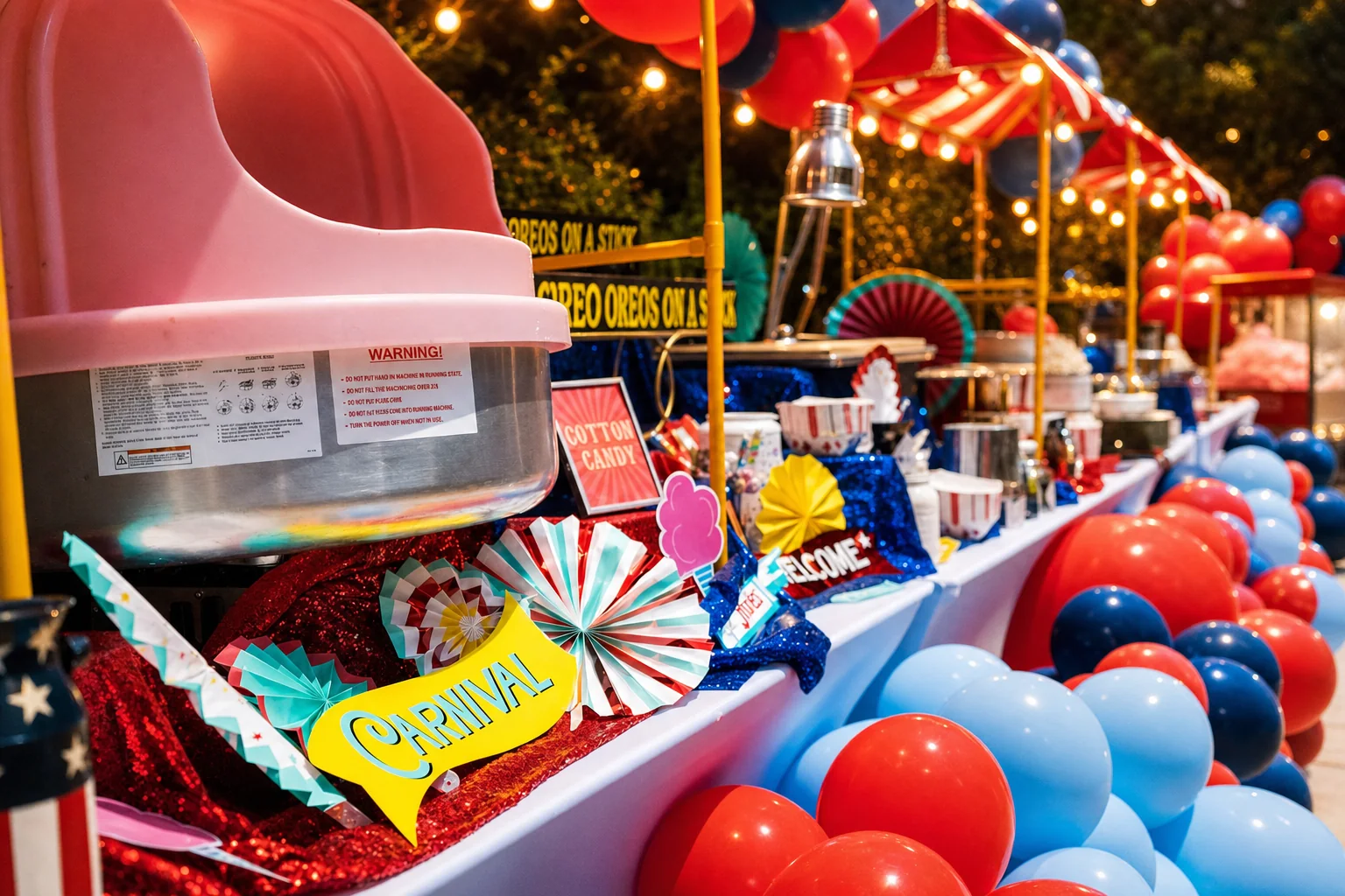 Brooks’ Backyard Carnival: celebration detail 5 from a Poppin Kids themed birthday in Houston