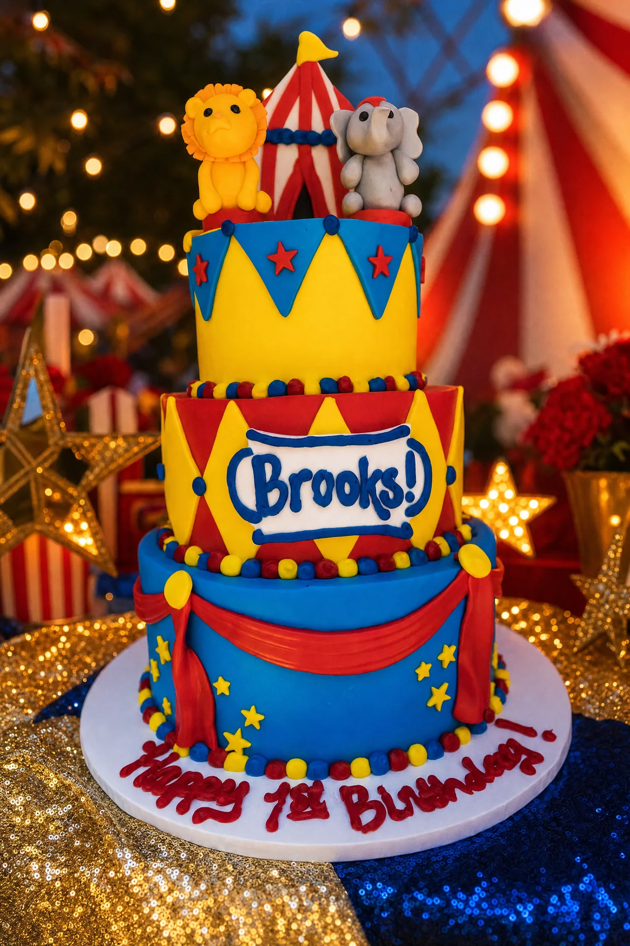 Brooks’ Backyard Carnival: celebration detail 3 from a Poppin Kids themed birthday in Houston