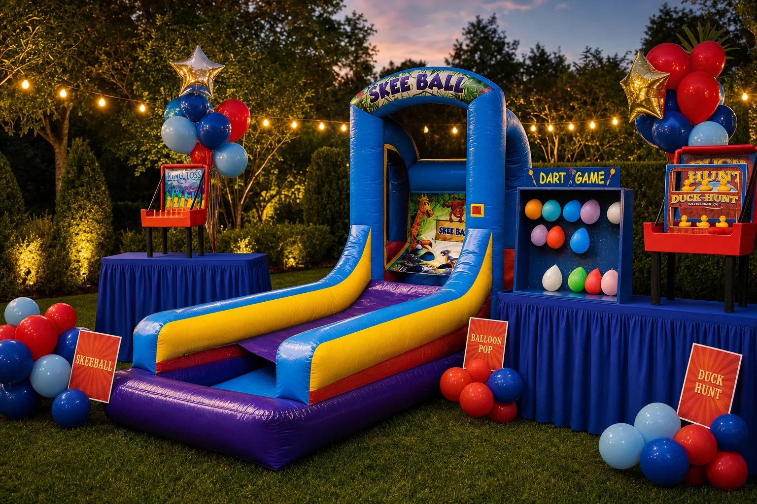 Brooks’ Backyard Carnival: celebration detail 9 from a Poppin Kids themed birthday in Houston