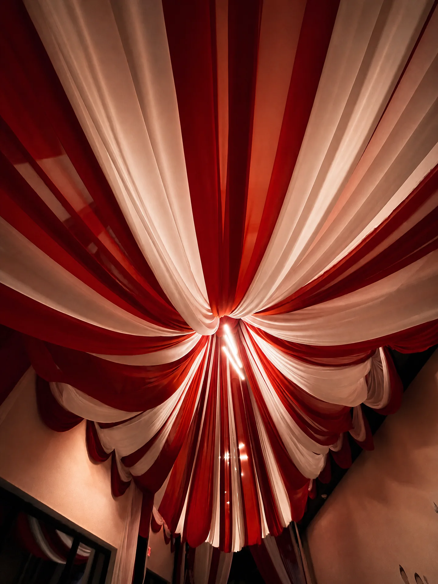 Church of King Carnival Movie Premiere: 01 radial ceiling canopy