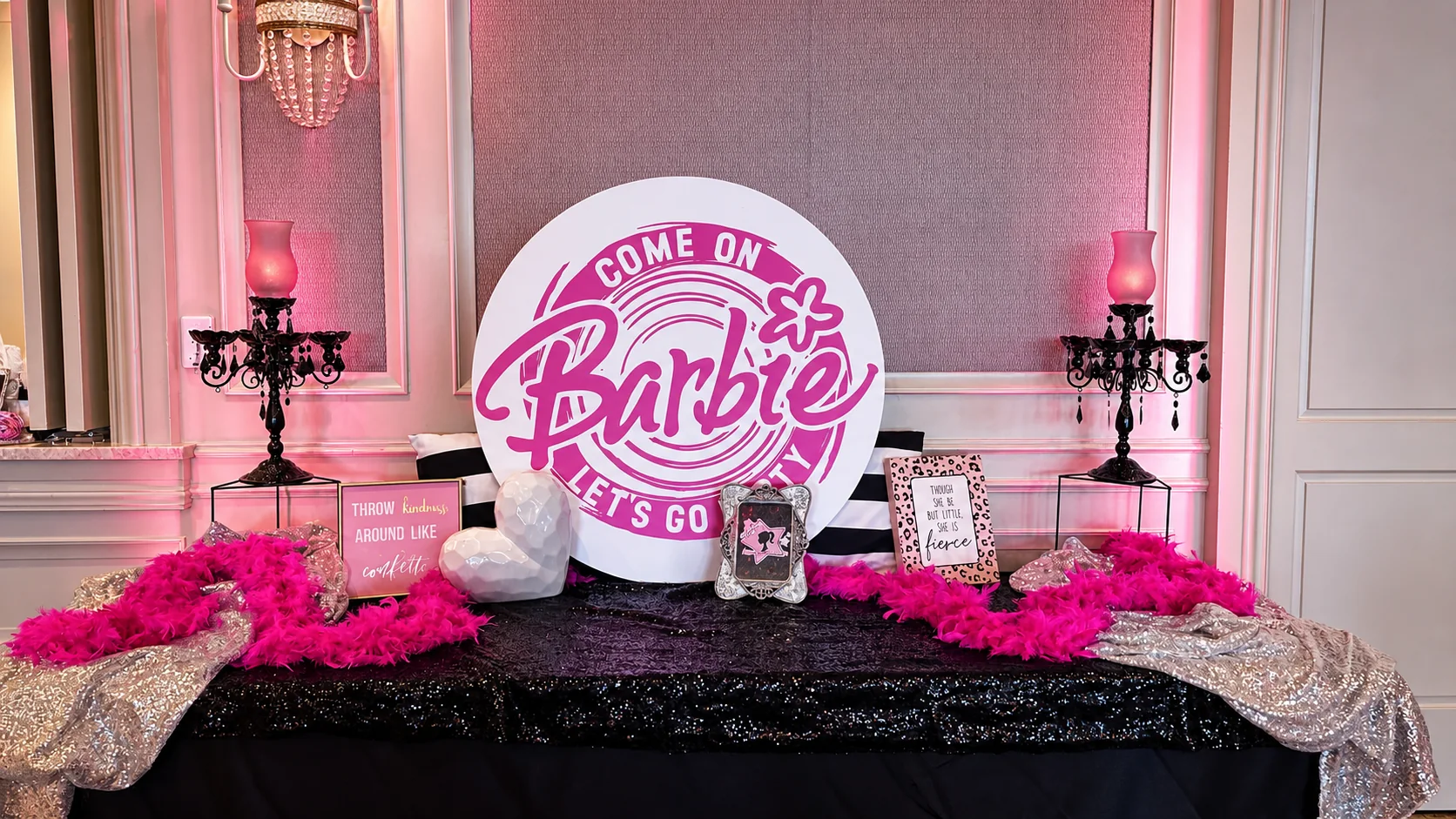 Emma & Samantha's Barbie Party: 03 barbie scene 9752