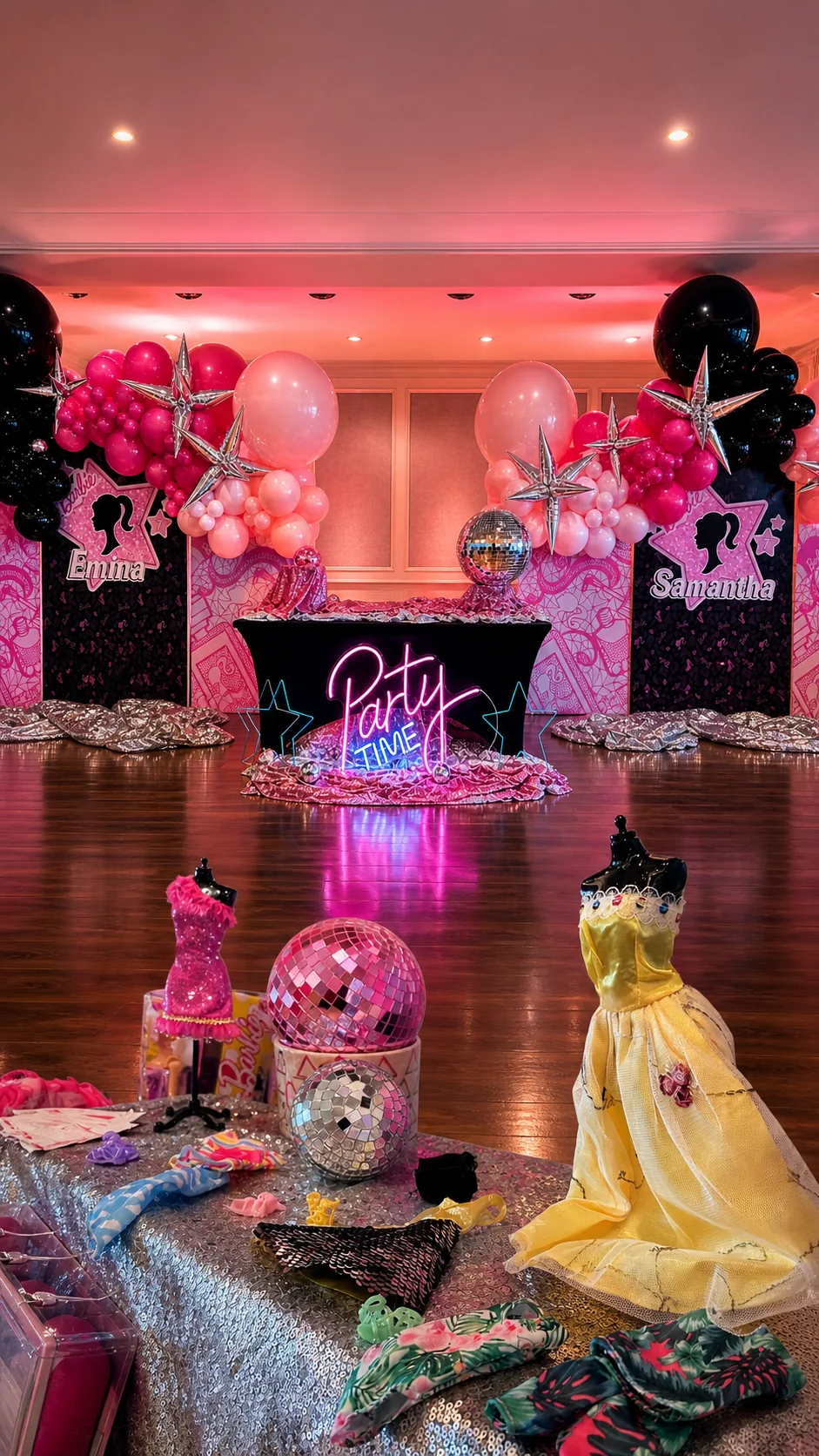 Emma & Samantha's Barbie Party: 09 barbie scene 9791