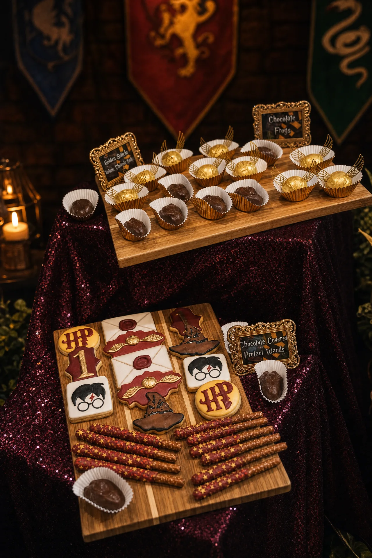 Aida & Adam's Harry Potter Birthday: 12 chocolate confectionery detail