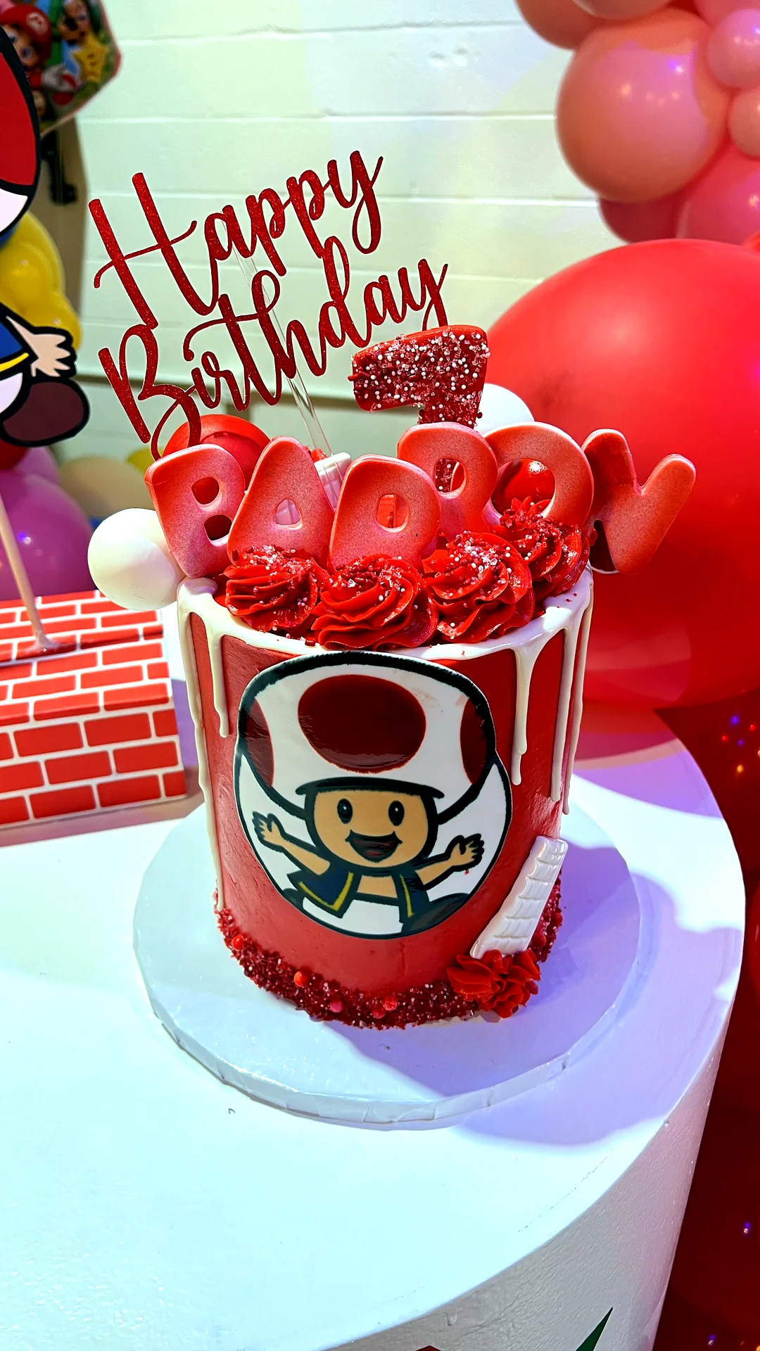 Super 7 Birthday Bash: celebration detail 30 from a Poppin Kids birthday party in Houston