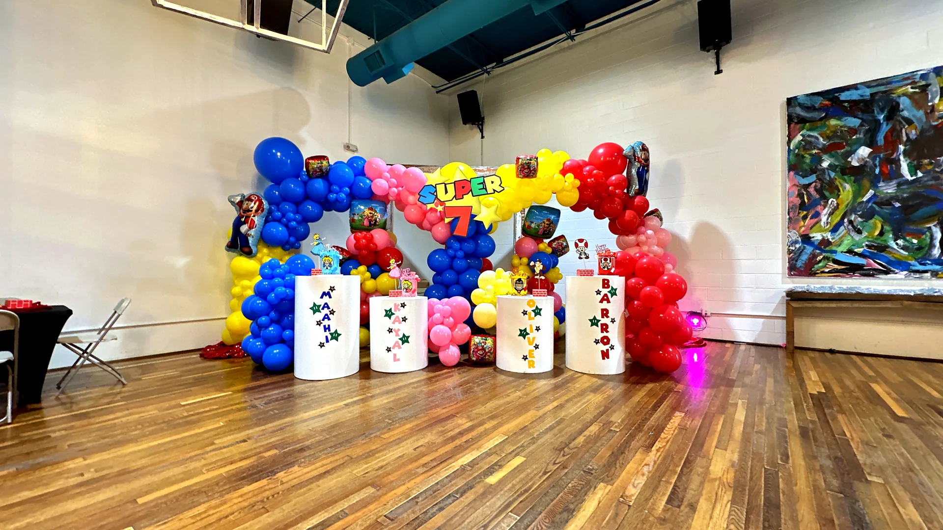 Super 7 Birthday Bash: celebration detail 33 from a Poppin Kids birthday party in Houston