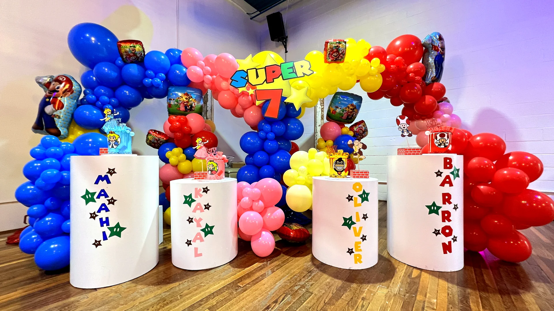 Super 7 Birthday Bash: celebration detail 37 from a Poppin Kids birthday party in Houston