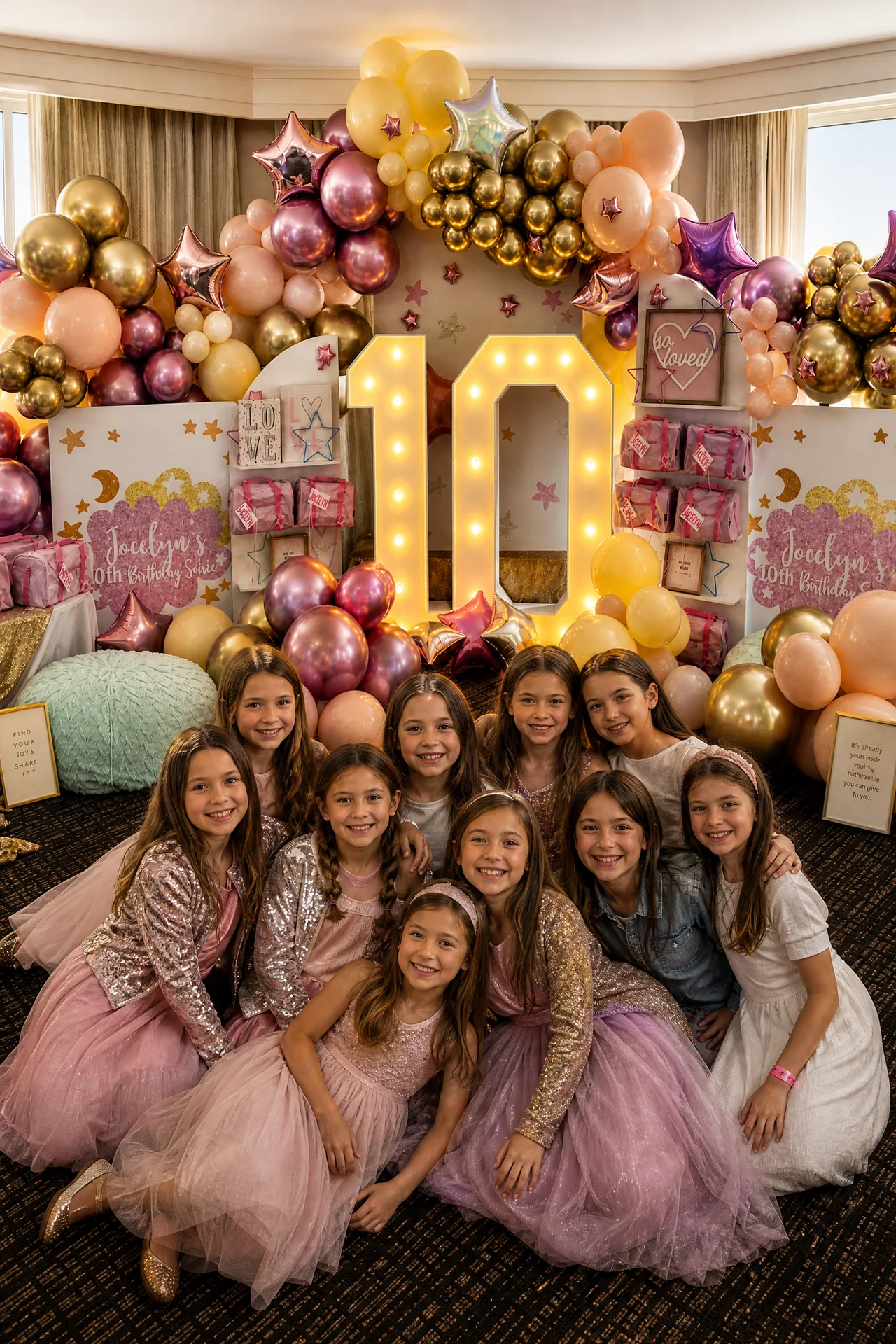 Jocelyn's 10th Birthday: celebration detail 16 from a Poppin Kids 10th birthday in Houston