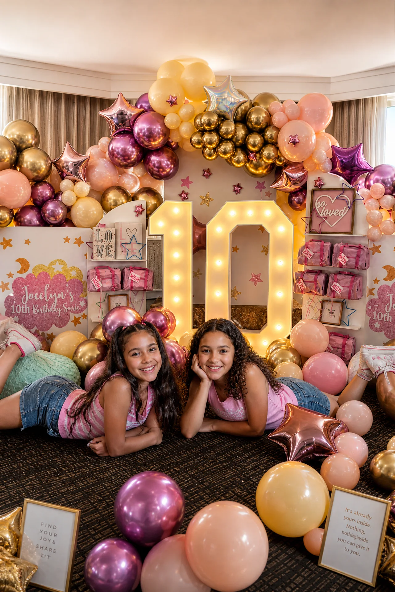 Jocelyn's 10th Birthday: celebration detail 22 from a Poppin Kids 10th birthday in Houston