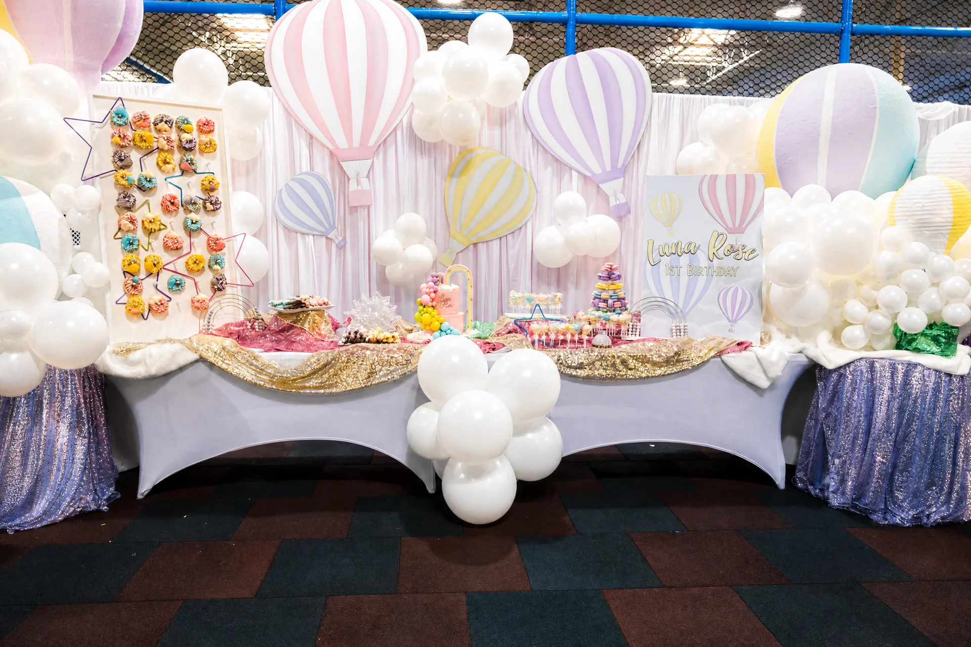 Luna Rose’s Hot Air Balloon First Birthday: celebration detail 9 from a Poppin Kids birthday party in Houston
