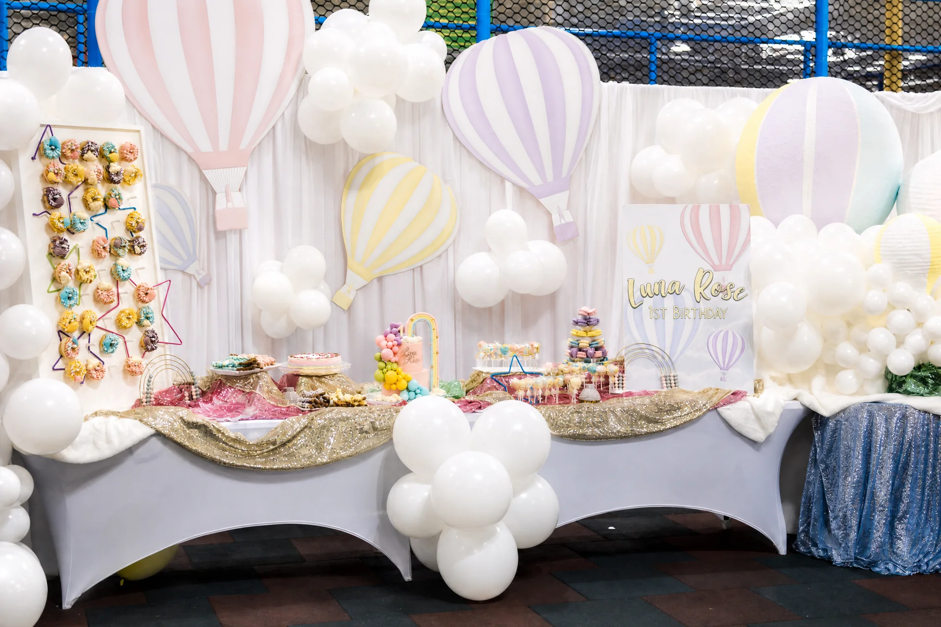 Luna Rose’s Hot Air Balloon First Birthday: celebration detail 13 from a Poppin Kids birthday party in Houston