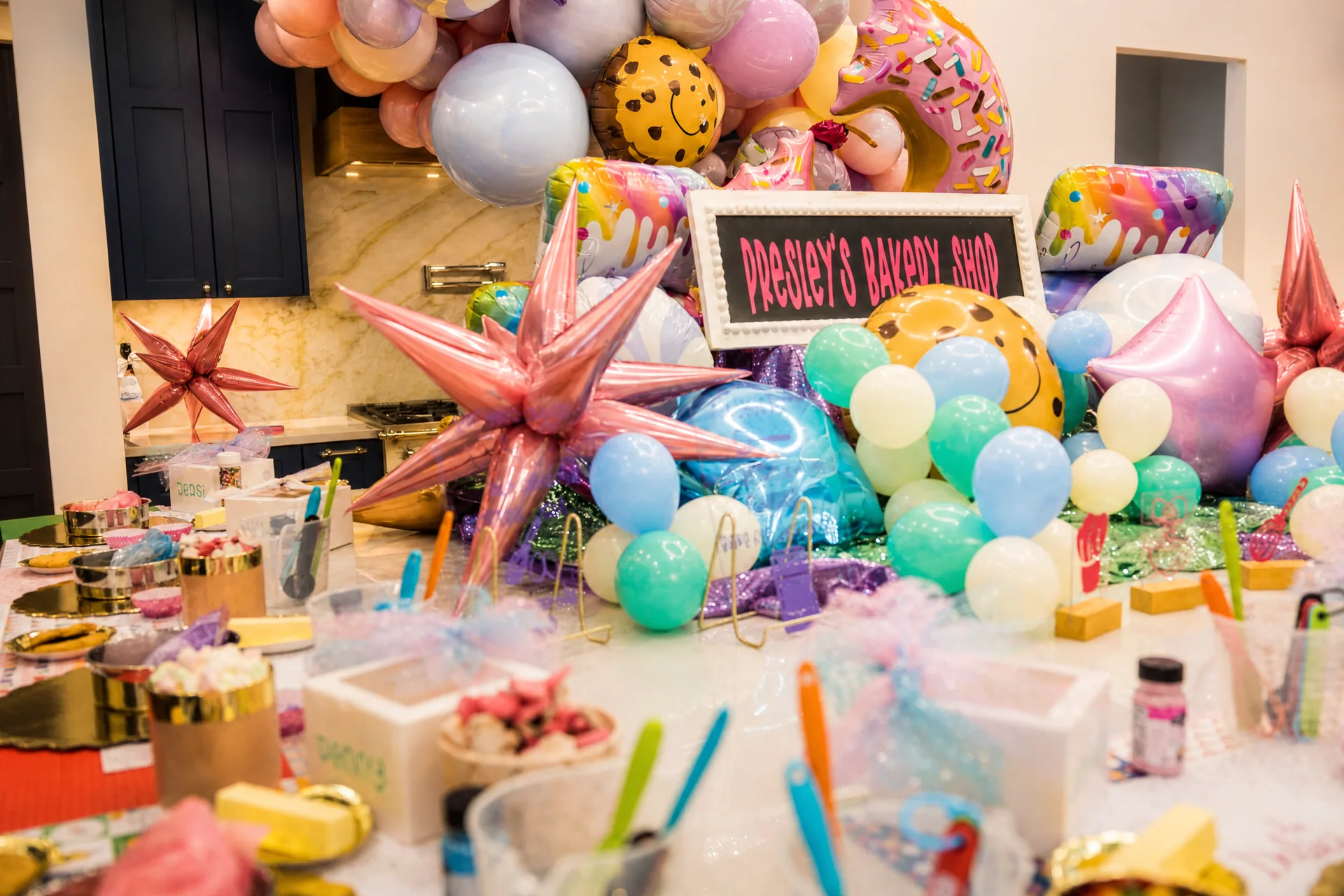 Presley’s Bake Shop Birthday Party: celebration detail 1 from a Poppin Kids birthday party in Houston