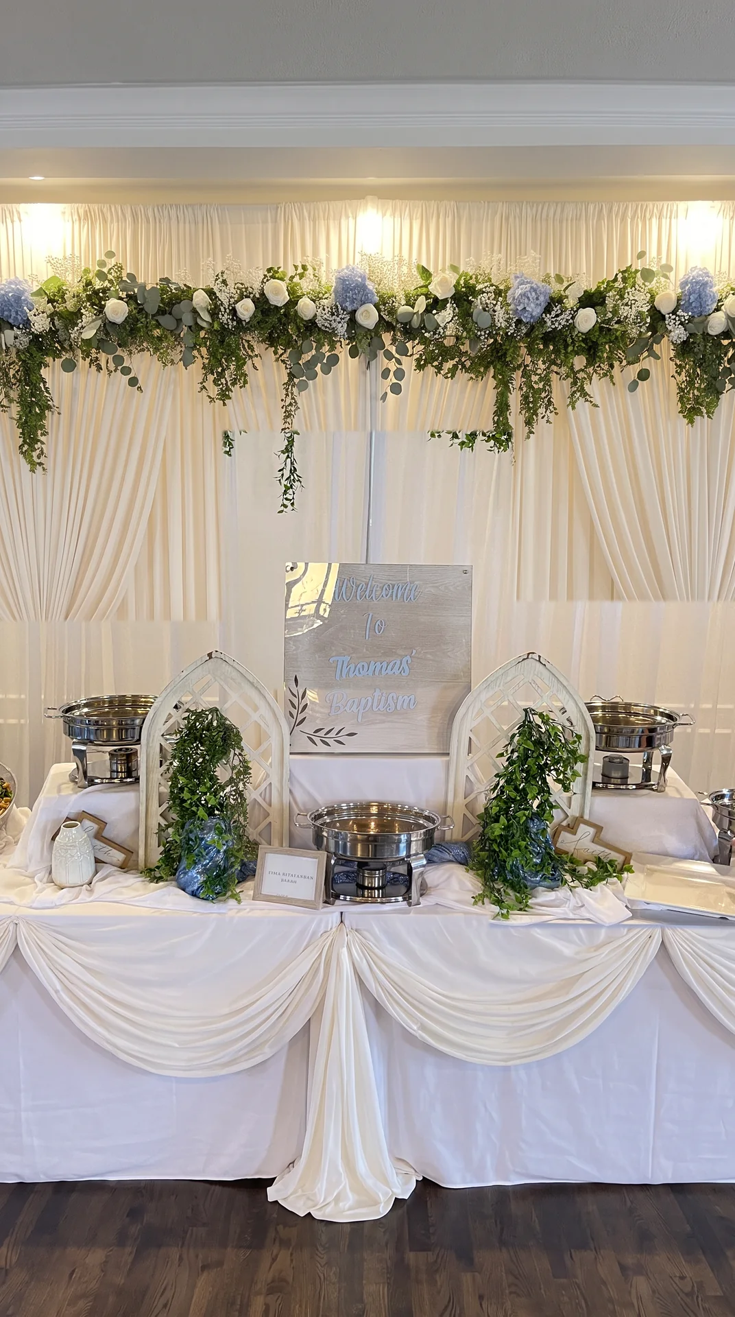 Blue & White Baptism Reception: celebration detail 20 from a Poppin Kids birthday party in Houston