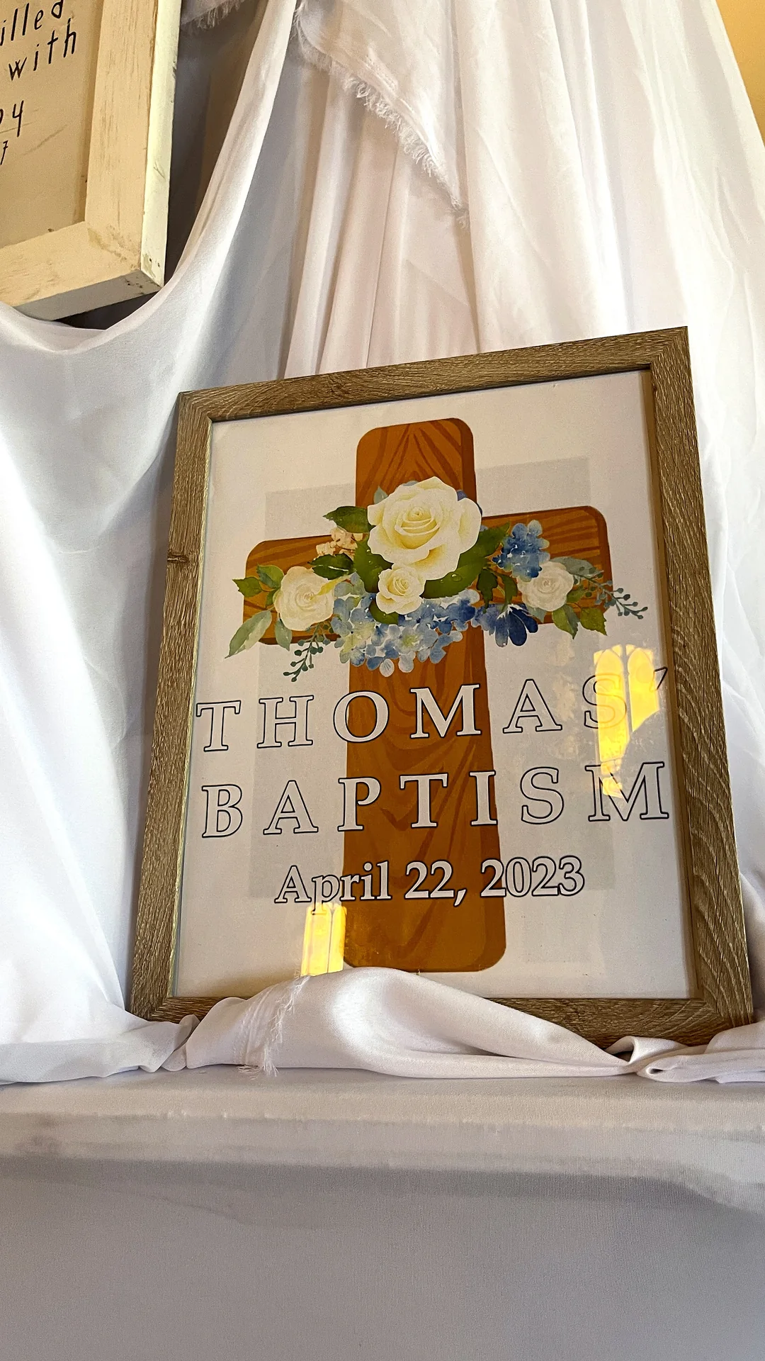 Blue & White Baptism Reception: celebration detail 32 from a Poppin Kids birthday party in Houston