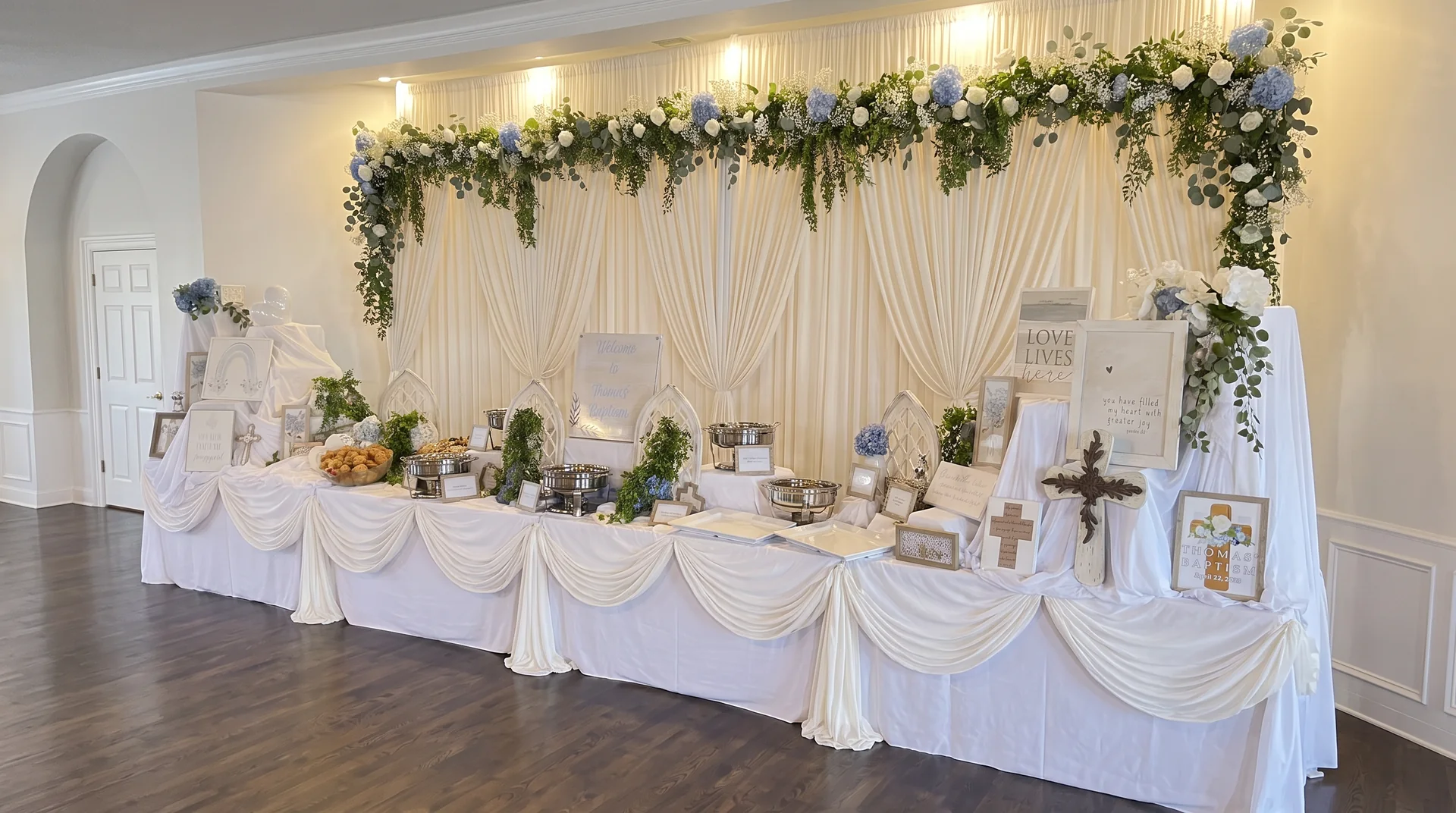 Blue & White Baptism Reception: celebration detail 35 from a Poppin Kids birthday party in Houston