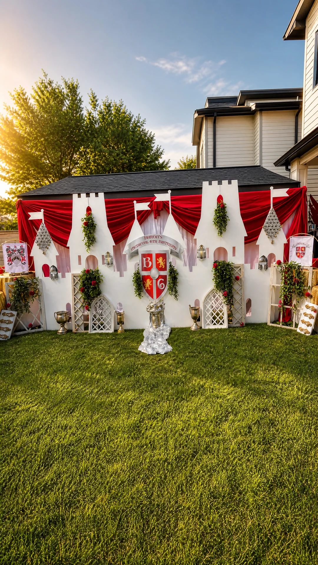 Barron's Knight Themed Birthday Party: celebration detail 5 from a Poppin Kids birthday party in Houston