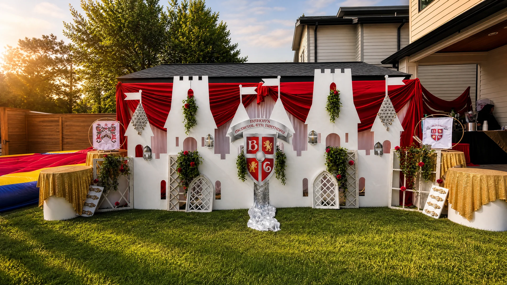 Barron's Knight Themed Birthday Party: celebration detail 7 from a Poppin Kids birthday party in Houston