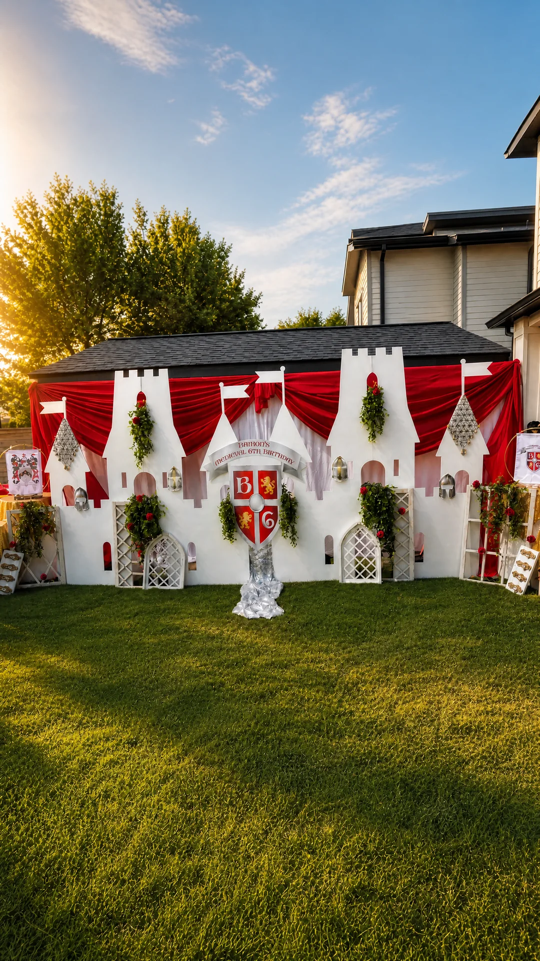 Barron's Knight Themed Birthday Party: celebration detail 9 from a Poppin Kids birthday party in Houston