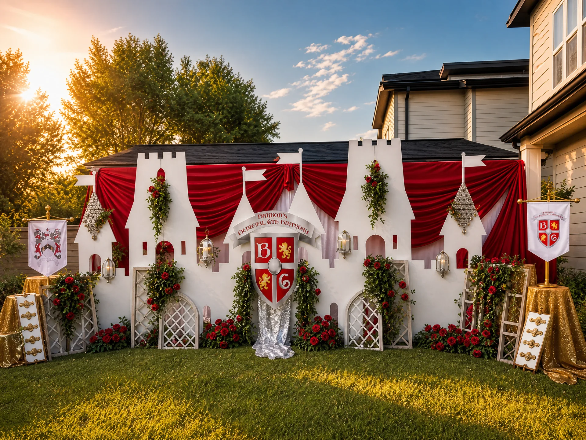 Barron's Knight Themed Birthday Party: celebration detail 1 from a Poppin Kids birthday party in Houston