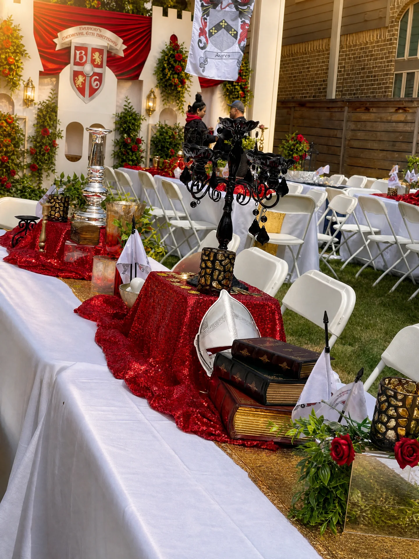 Barron's Knight Themed Birthday Party: celebration detail 26 from a Poppin Kids birthday party in Houston