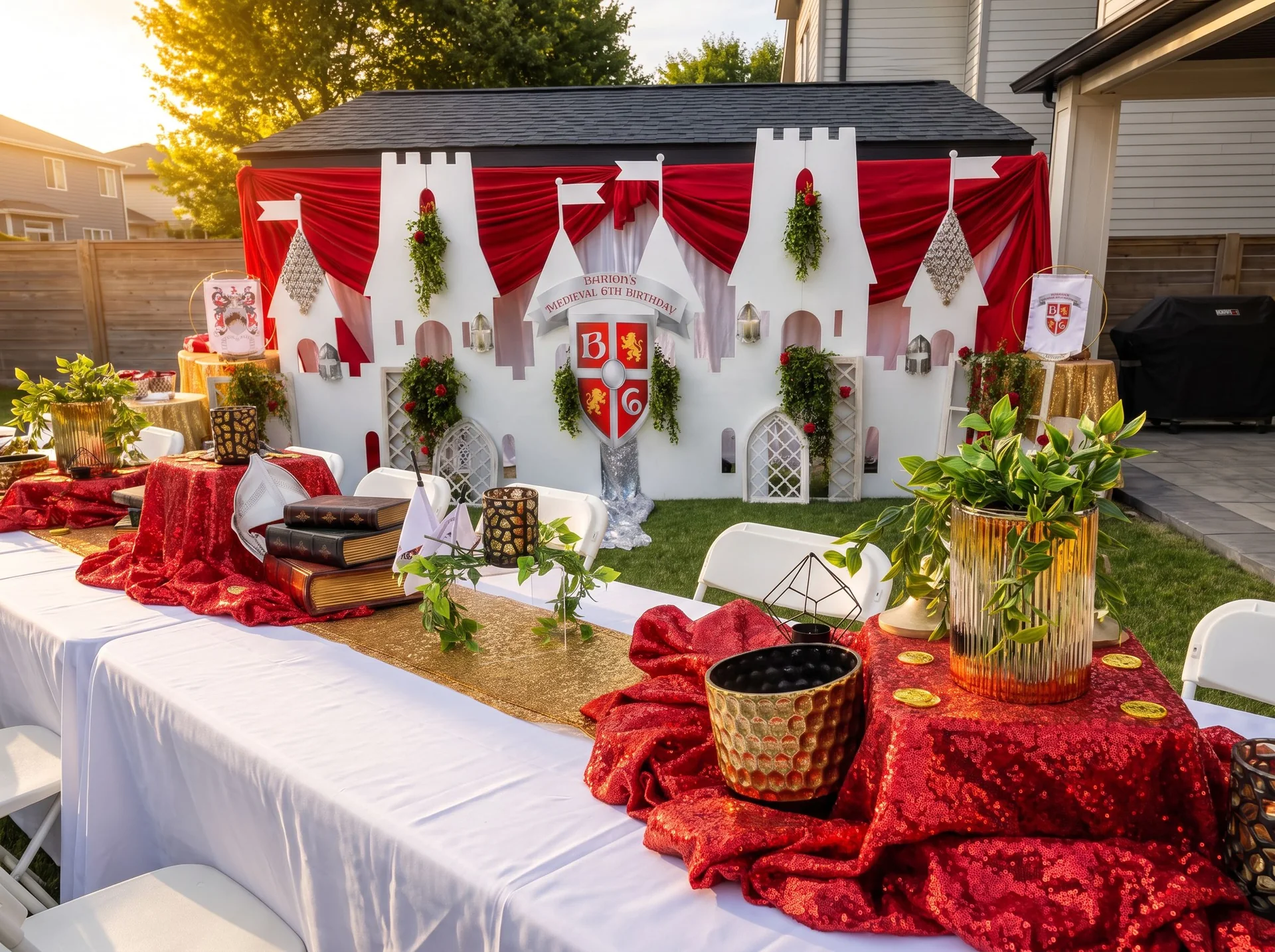 Barron's Knight Themed Birthday Party: celebration detail 27 from a Poppin Kids birthday party in Houston