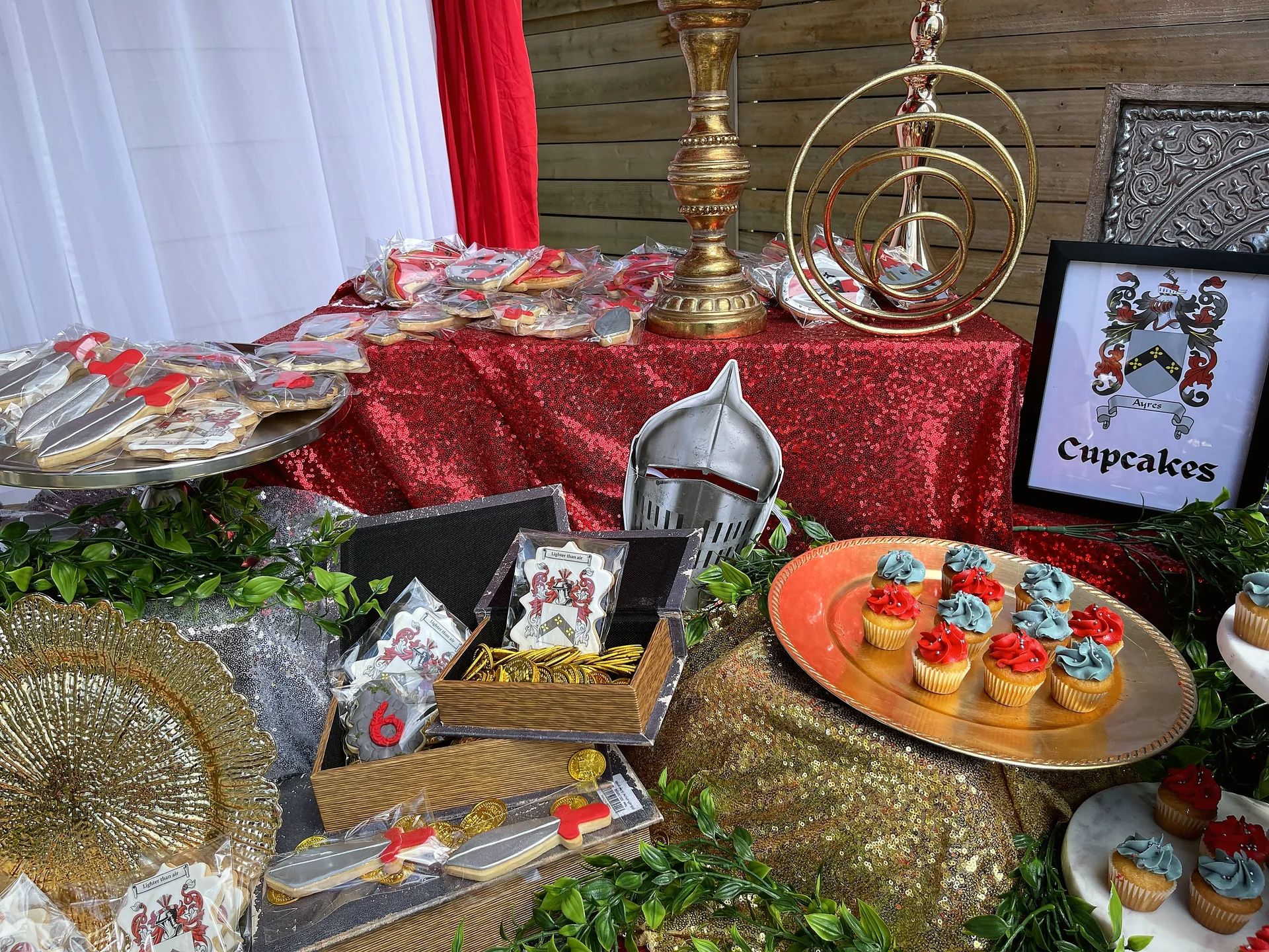 Barron's Knight Themed Birthday Party: celebration detail 31 from a Poppin Kids birthday party in Houston